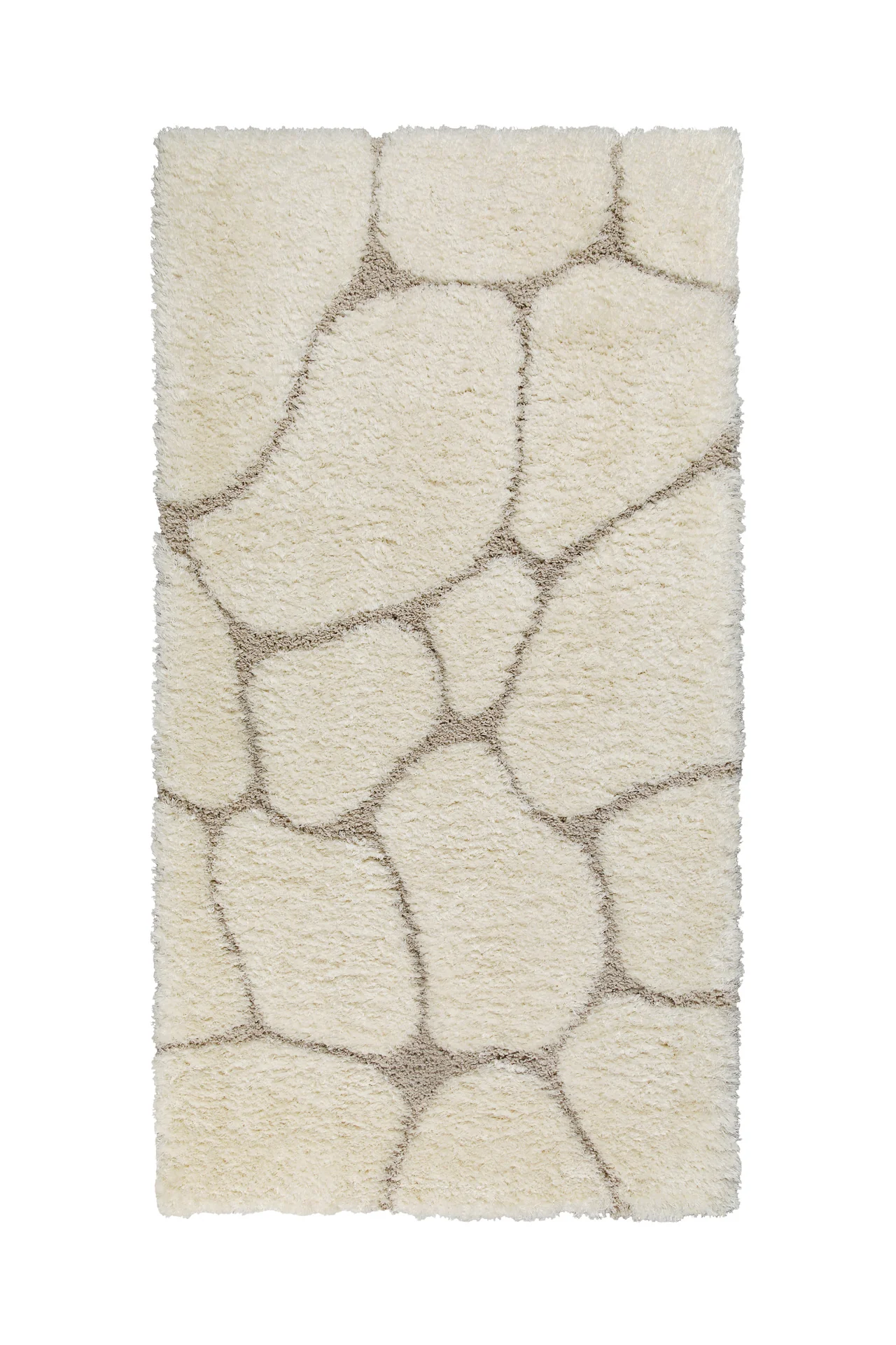 2 für 1 Aktion: Hochflor Teppich Creme Beige "Stoney" 80 x 150 cm - Image 9