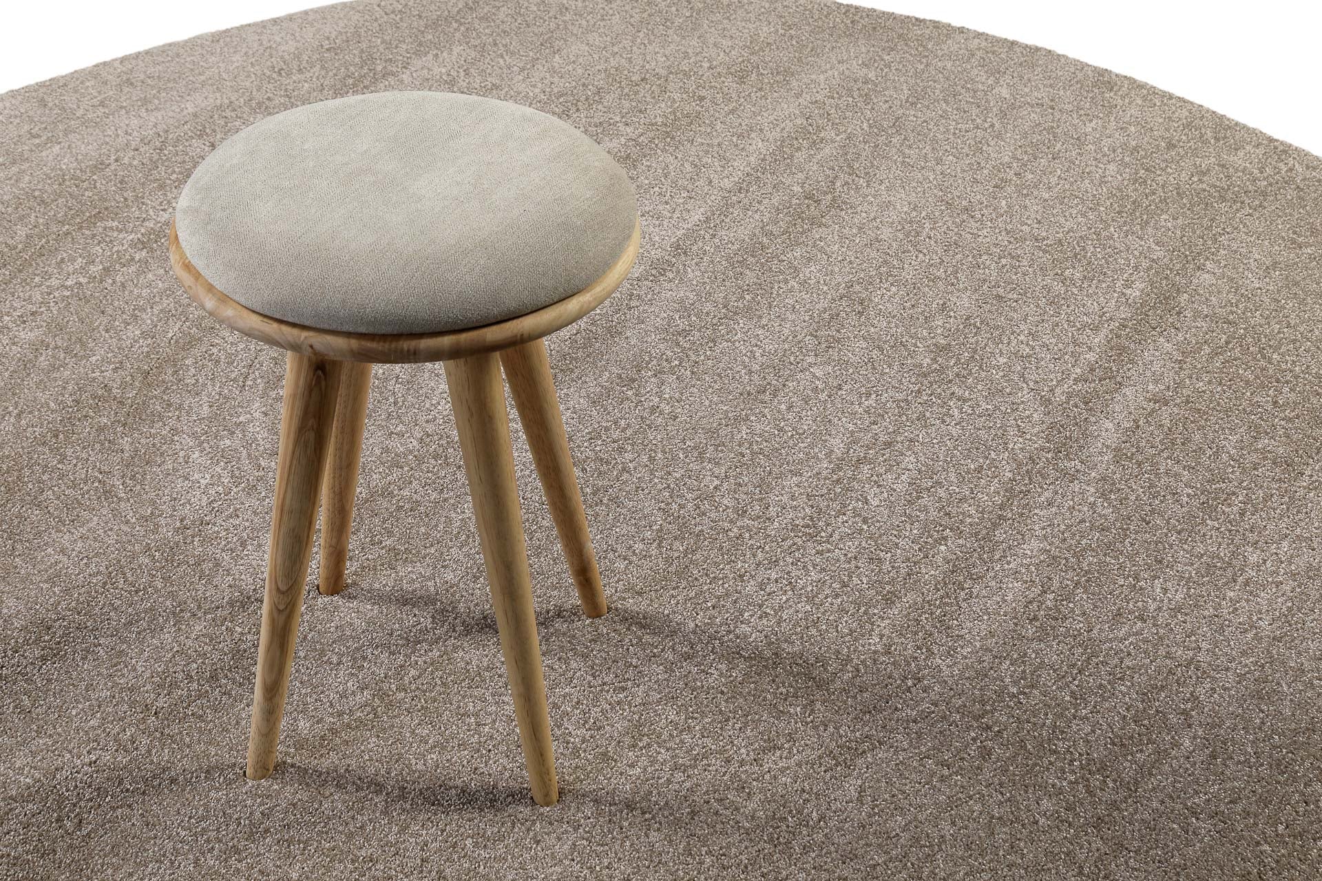 2 für 1 Aktion: Hochflor Teppich Rund Sand Beige "Marietta" 200 cm - Image 8