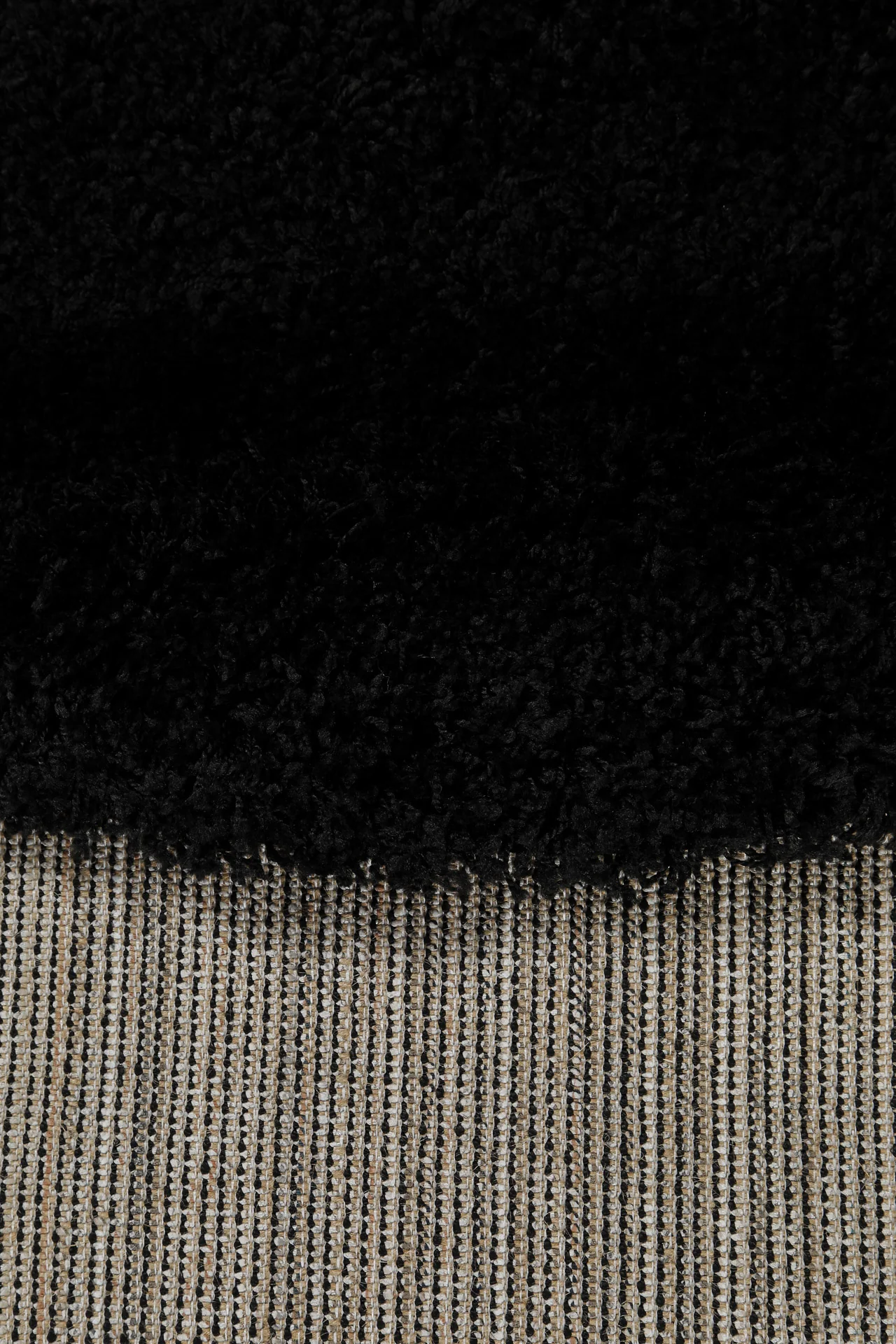 2 für 1 Aktion: Hochflor Teppich Rund Schwarz "Shaggy Plus" 200 cm - Image 3
