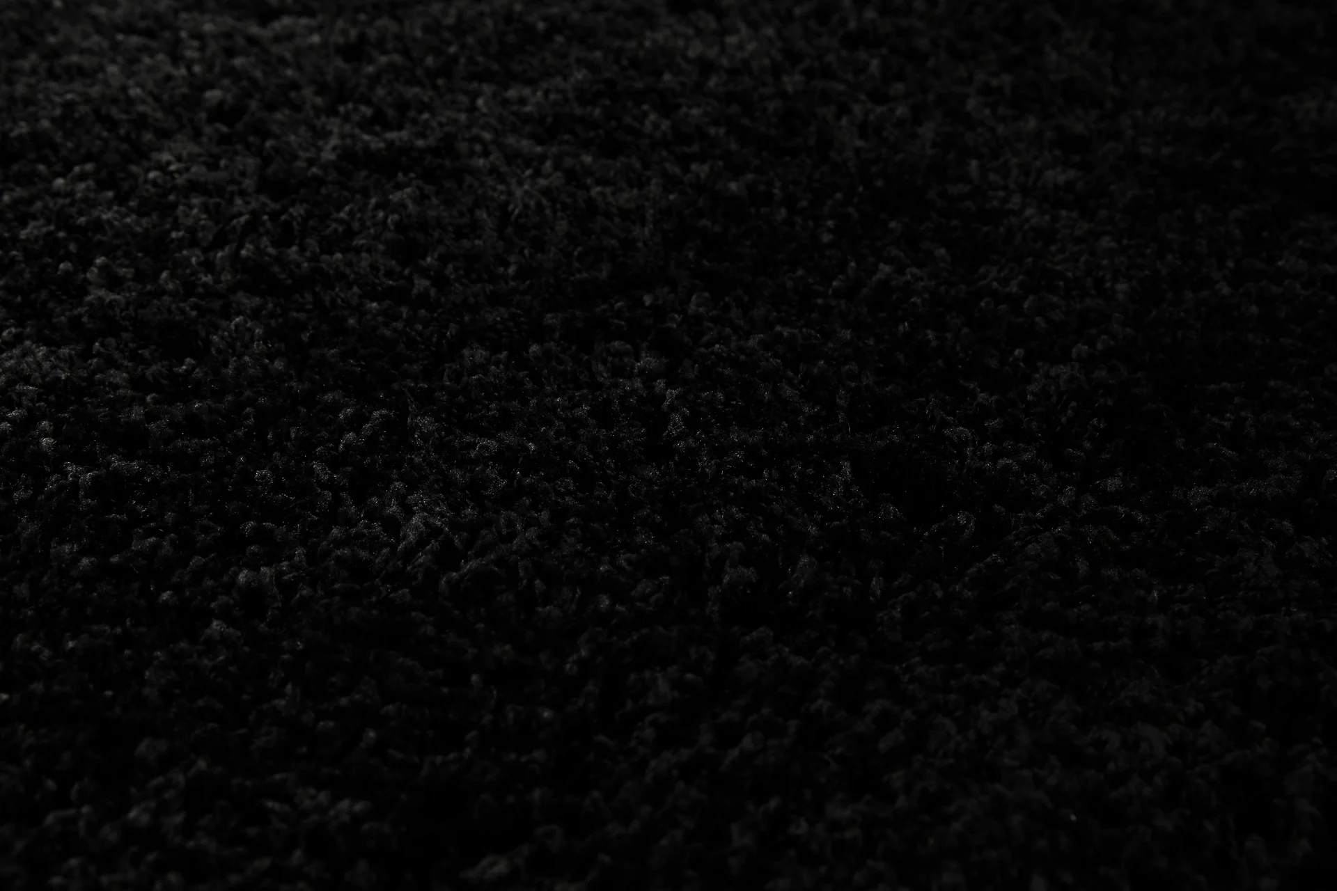 2 für 1 Aktion: Hochflor Teppich Rund Schwarz "Shaggy Plus" 200 cm - Image 5