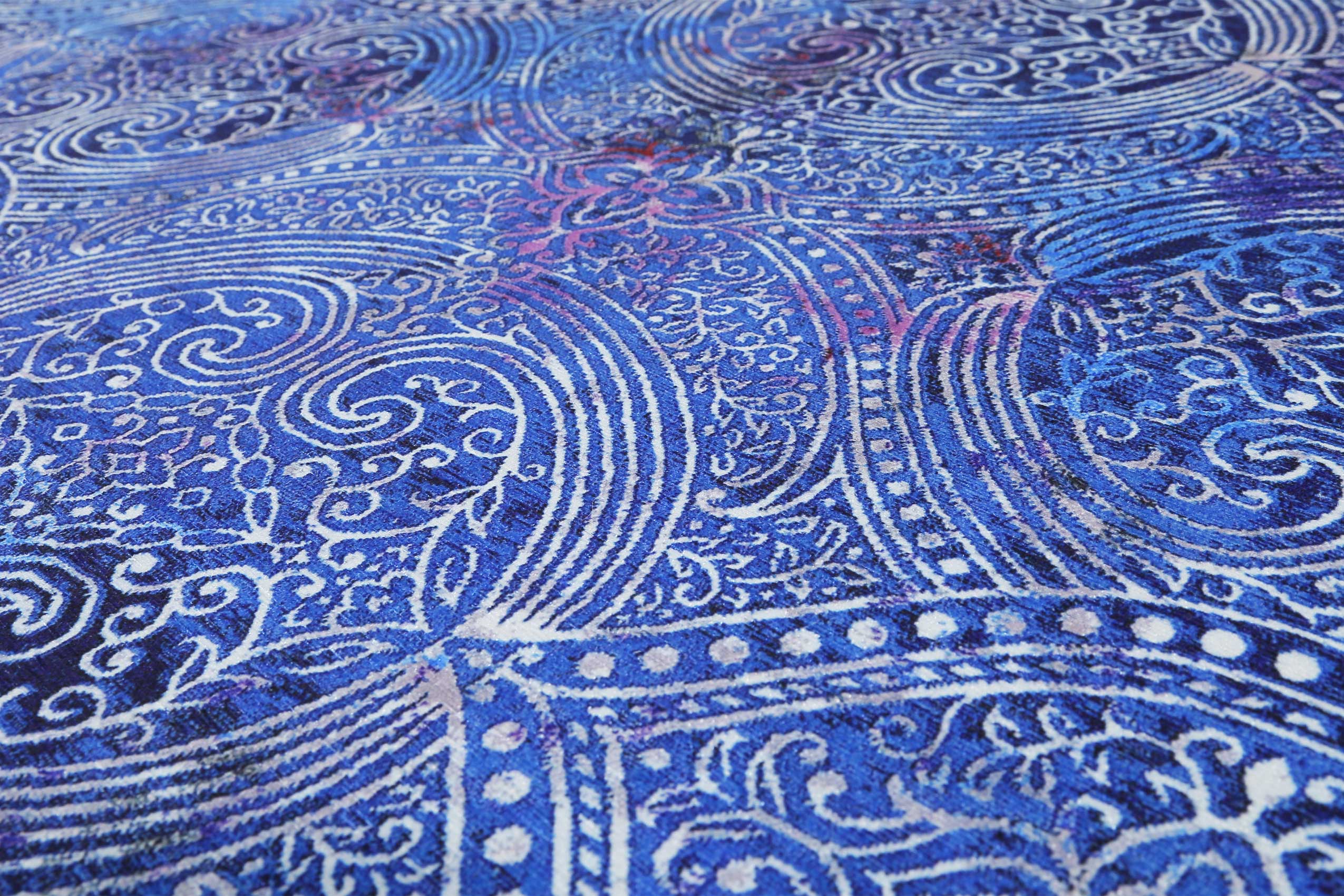 Badteppich Blau Vintage "Louis" WECONhome - Image 4