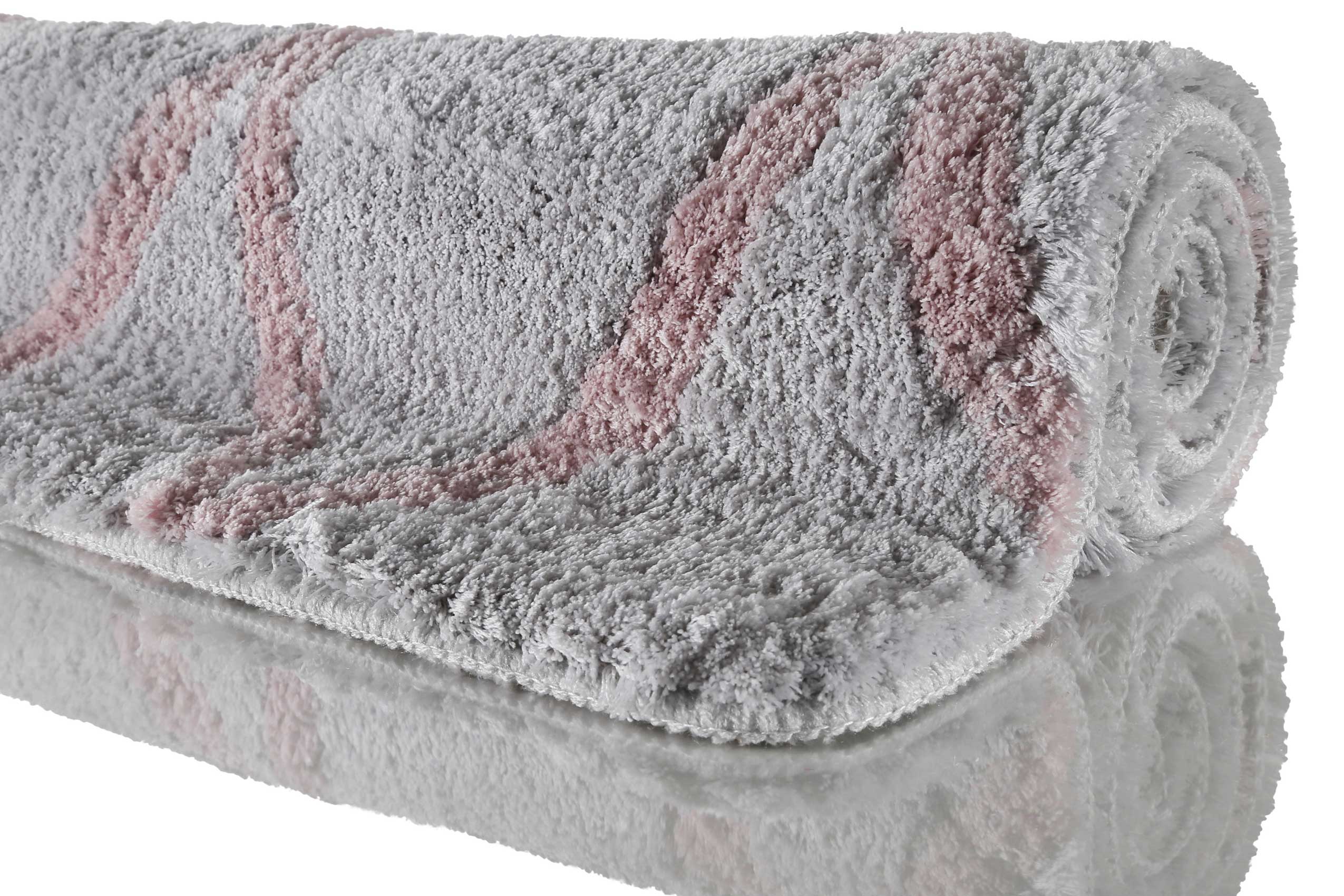 Badteppich Grau Rosa "San Bosa" Homie Living - Image 7