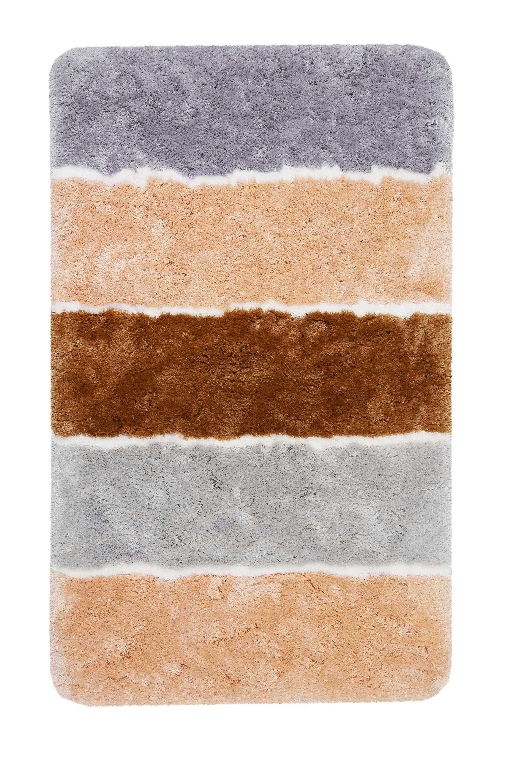 Badteppich Lachs Grau Braun "Rio Marina" Homie Living - Image 3
