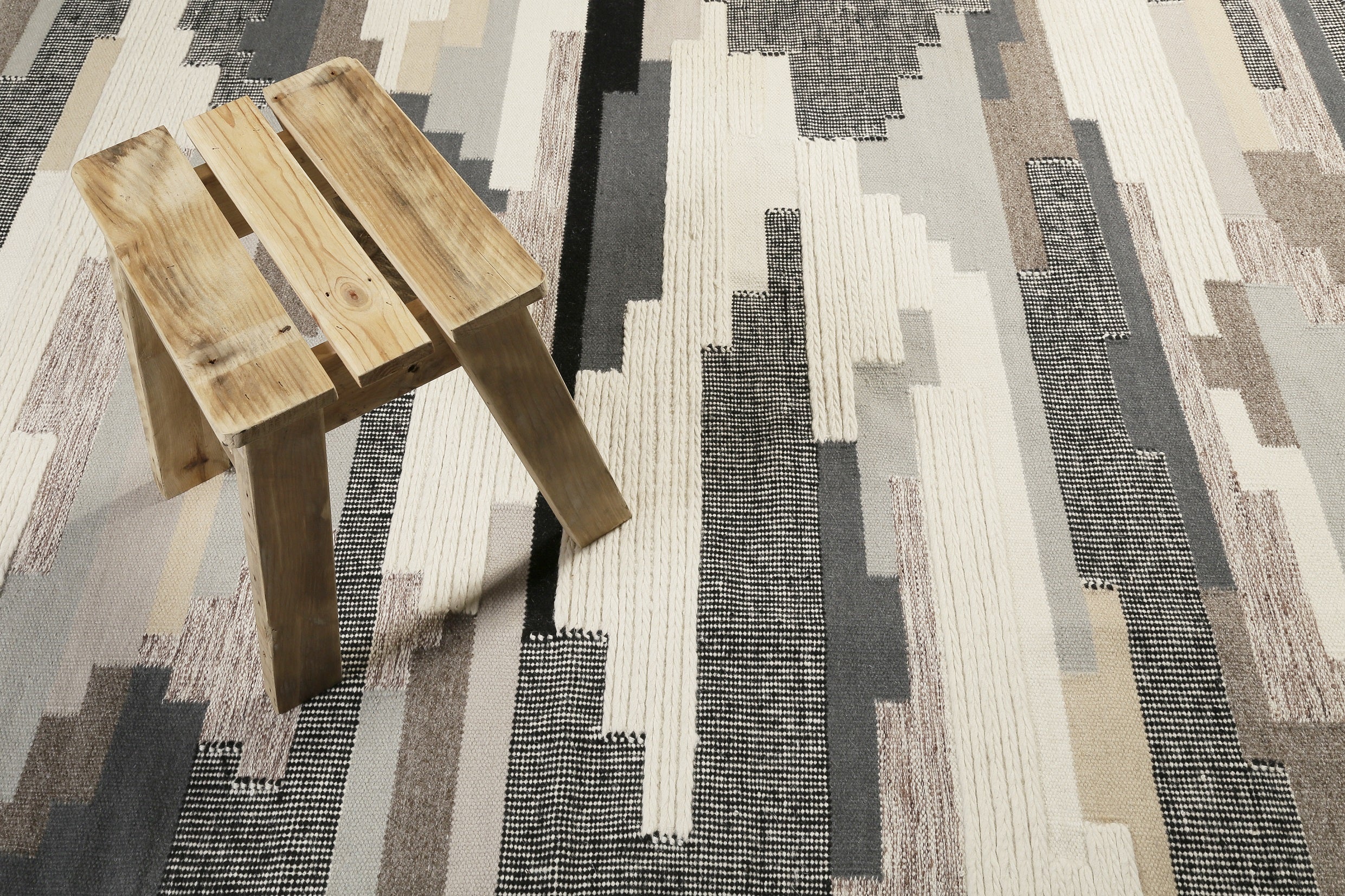 Esprit Kelim Beige Taupe aus Wolle "Natham" - Image 6