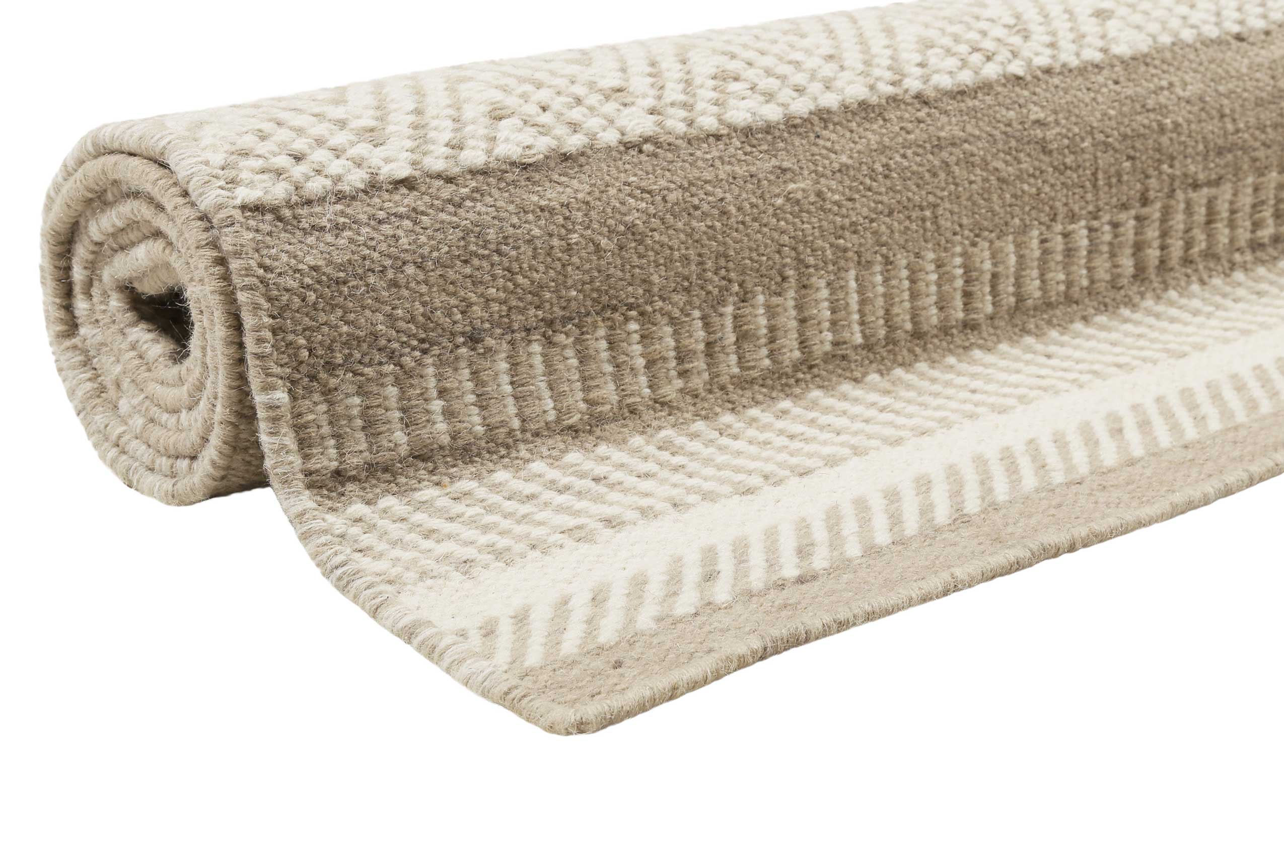 Esprit Kelim Teppich Beige Sand aus Wolle "Hudson" - Image 7