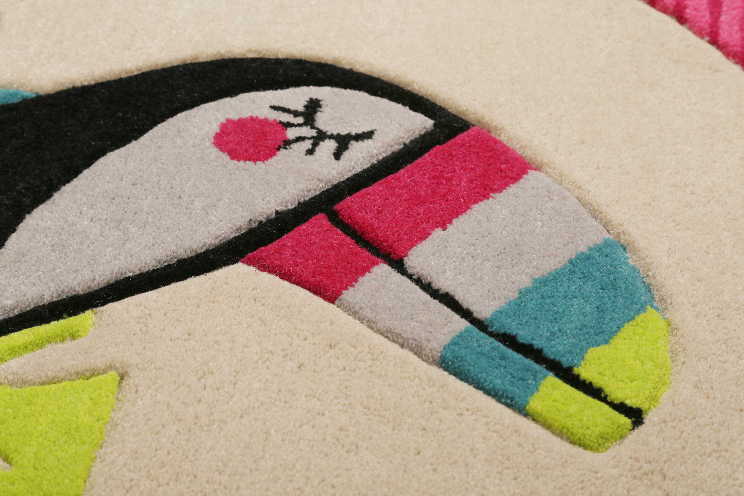 Esprit Kinderteppich Beige Pink "E-Toucan" - Image 5