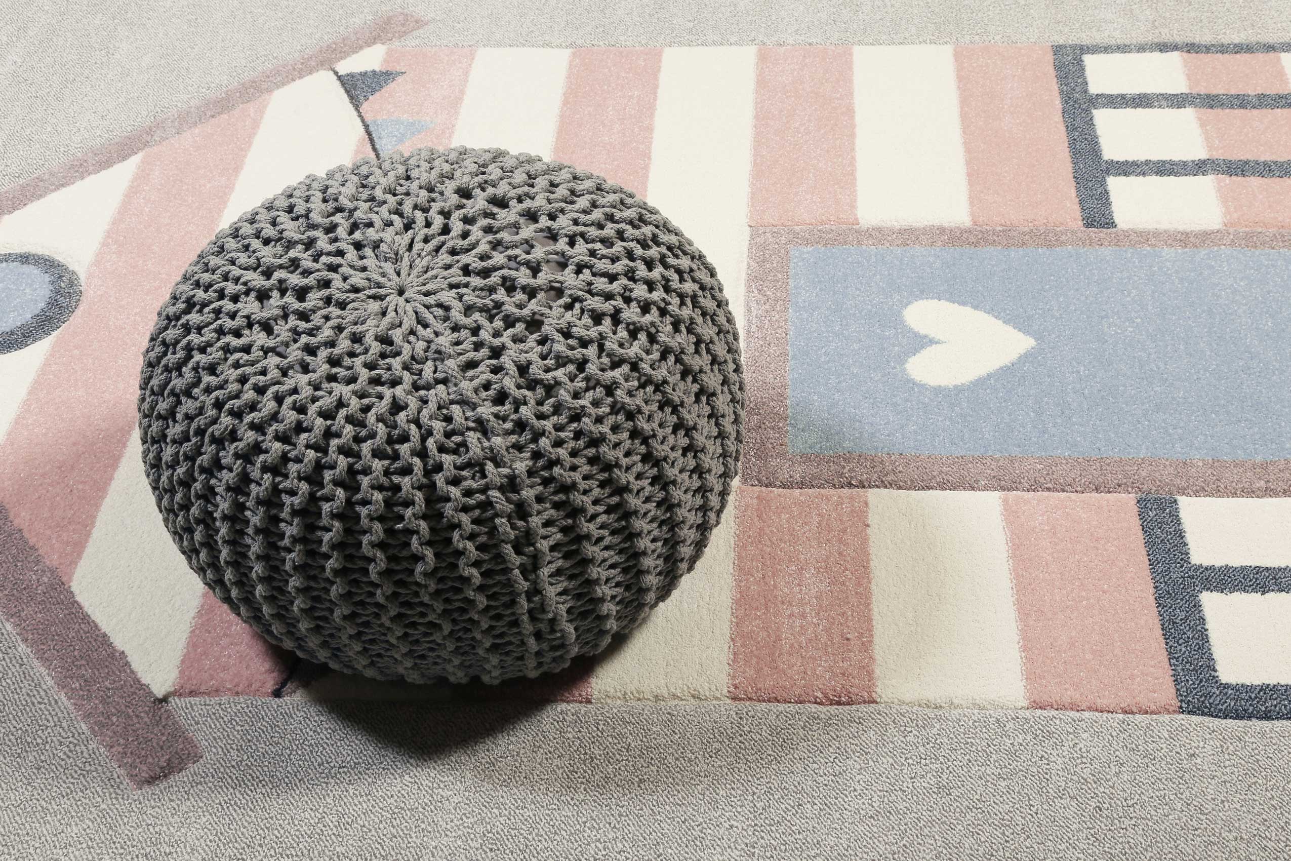 Esprit Kinderteppich Grau Rosa "Sea Castle" - Image 6