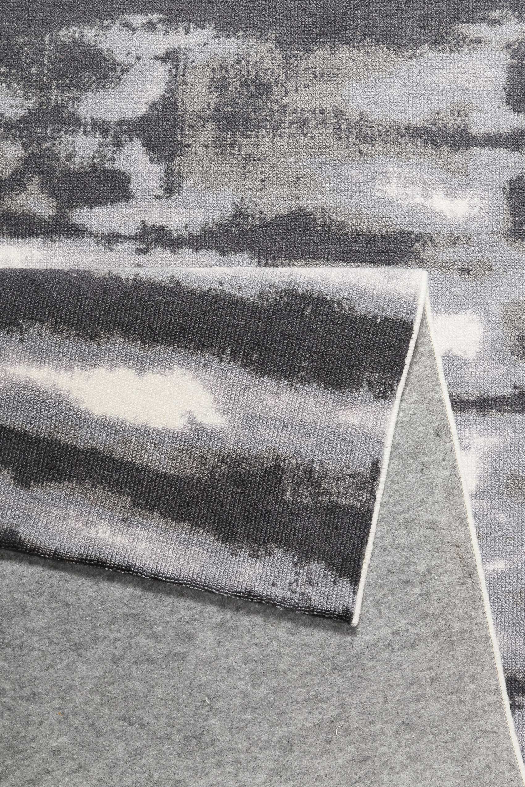 Esprit Teppich Grau Flieder Kurzflor "Seismograph" - Image 3