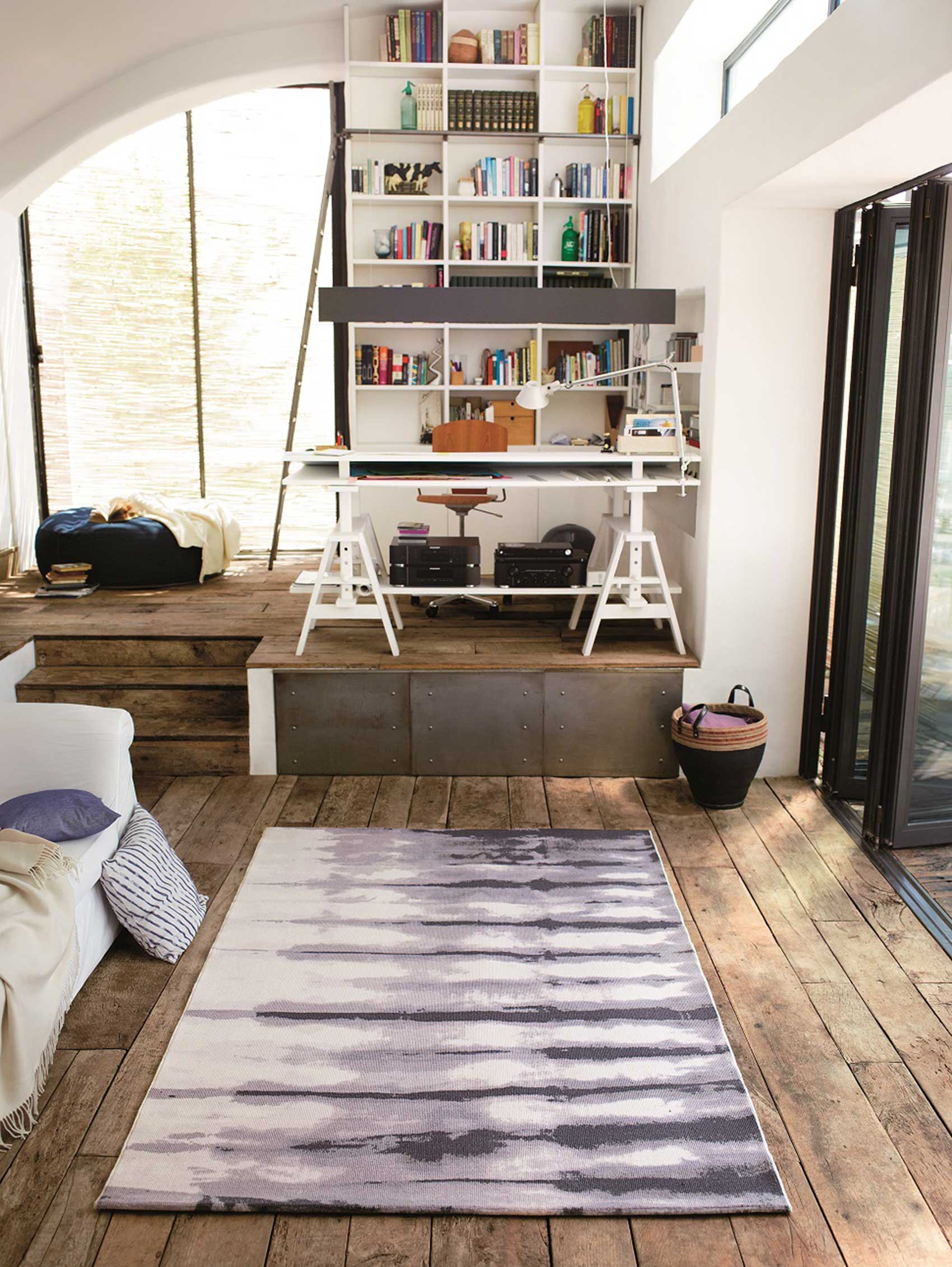 Esprit Teppich Grau Flieder Kurzflor "Seismograph" - Image 5