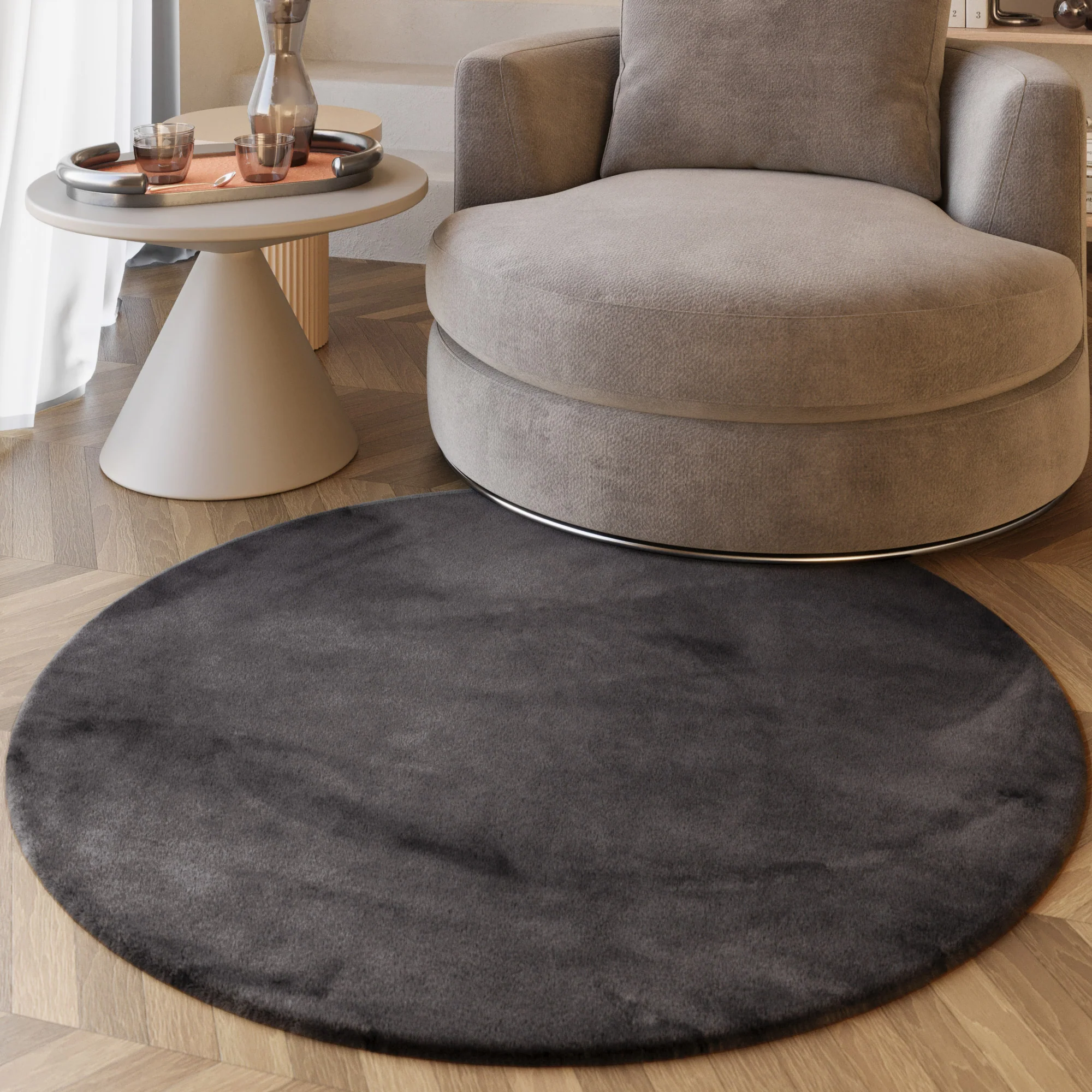 Die beliebtesten Hochflor Teppiche Uni