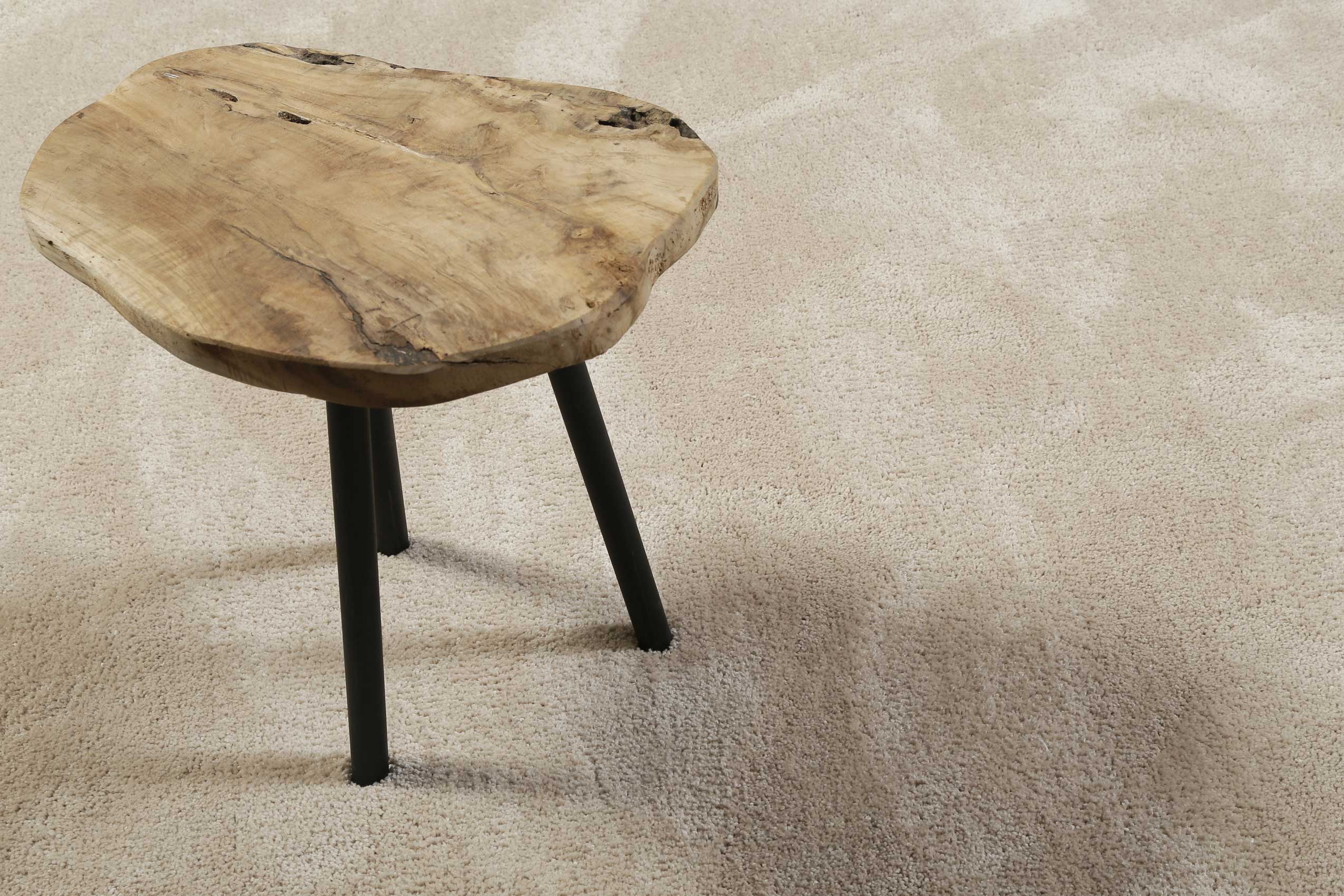 Esprit Teppich Rund Beige Hochflor "Relaxx" - Image 5