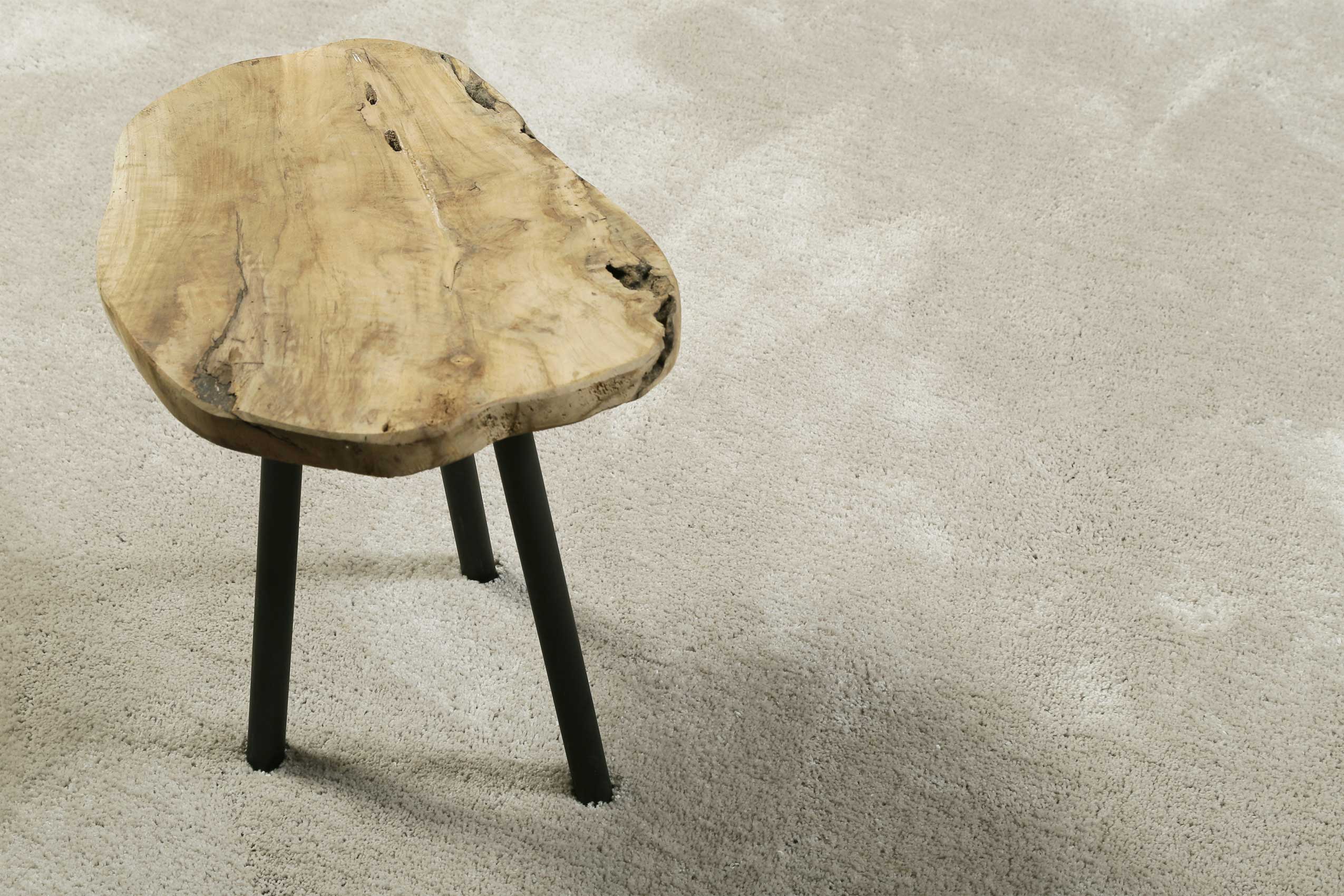 Esprit Teppich Rund Creme Beige Hochflor "Relaxx" - Image 5