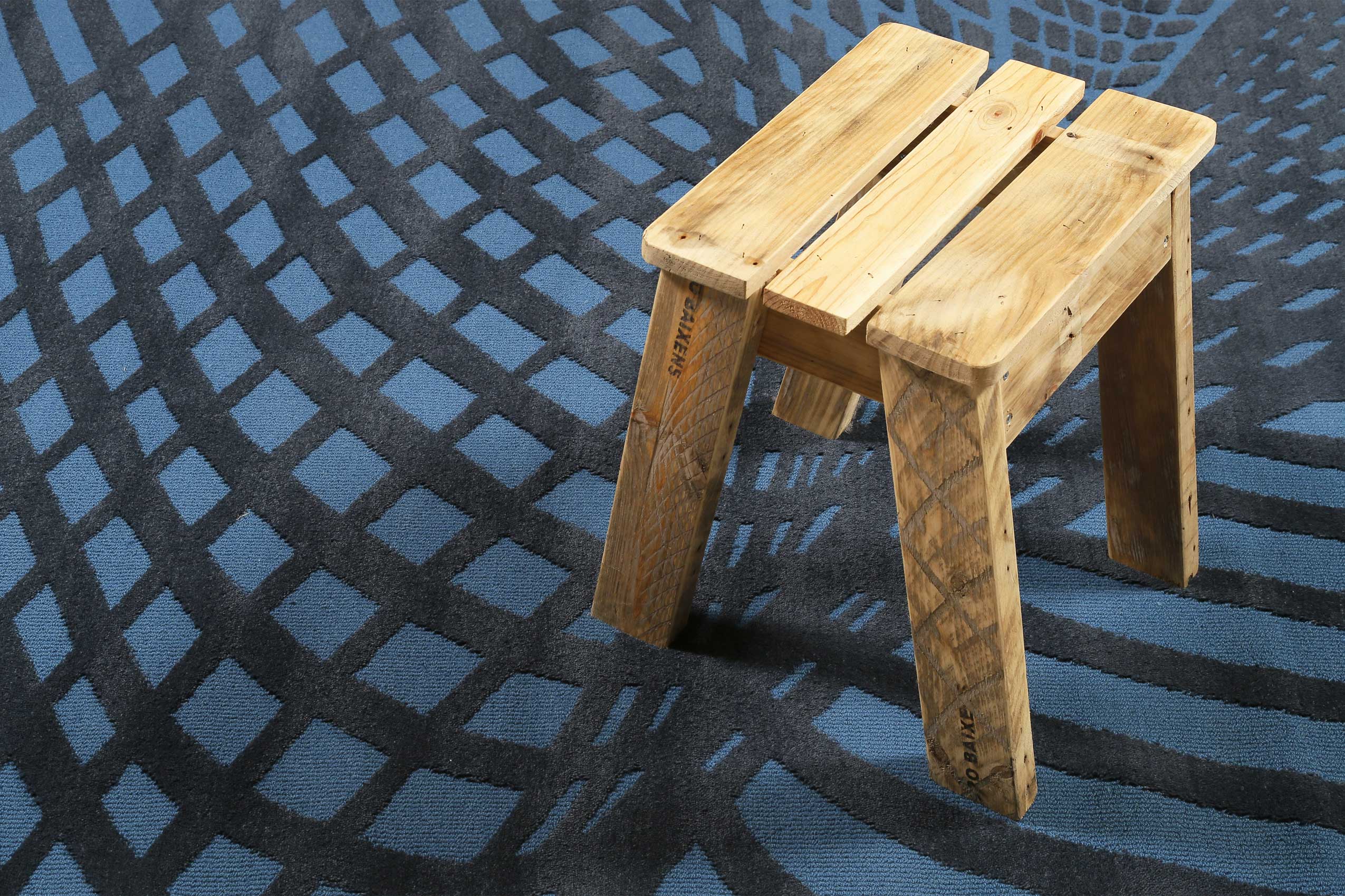 Esprit Wollteppich Blau "Vector" - Image 6