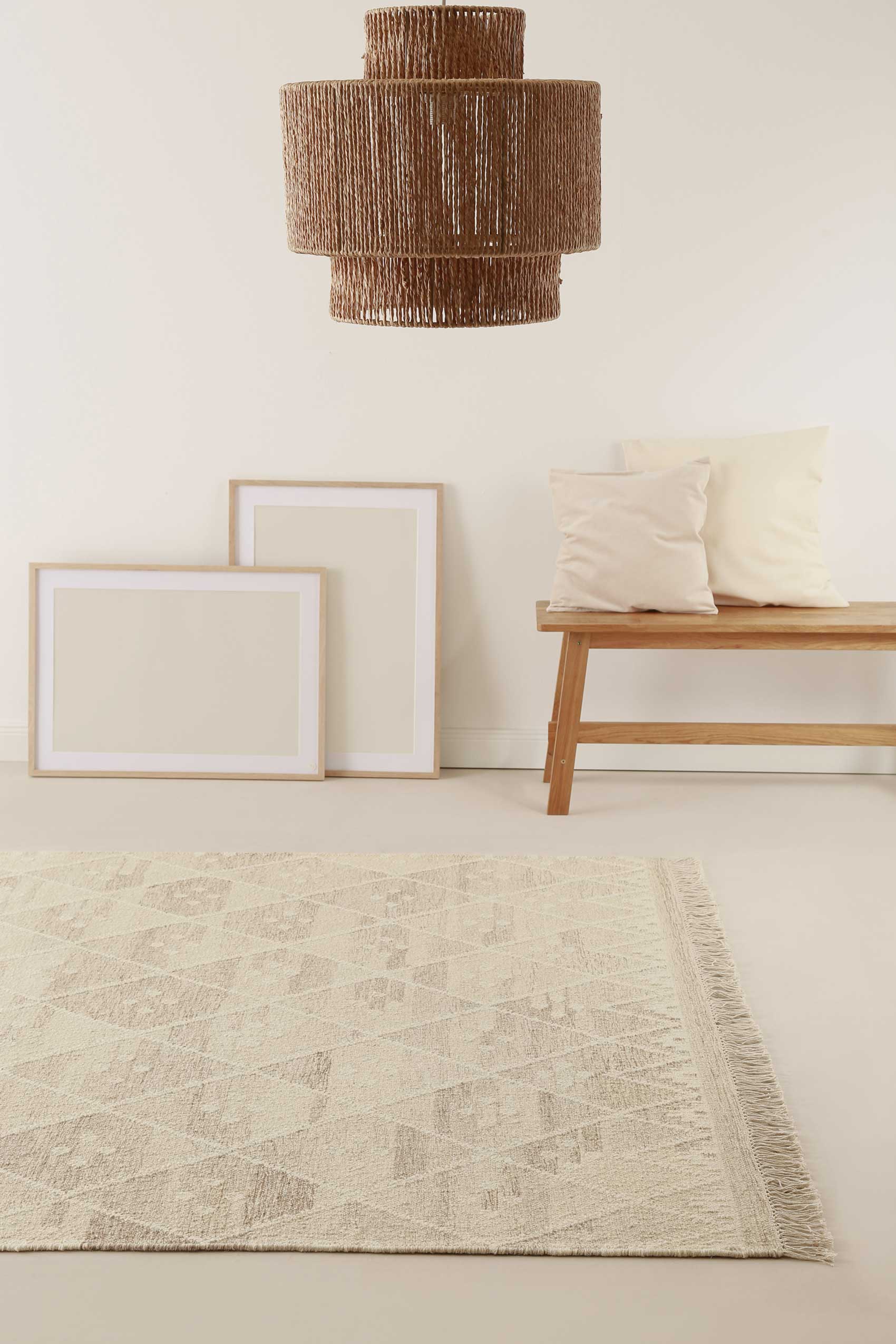 Kelim Teppich Beige Braun meliert aus Wolle "Vermont" Green Looop - Image 8