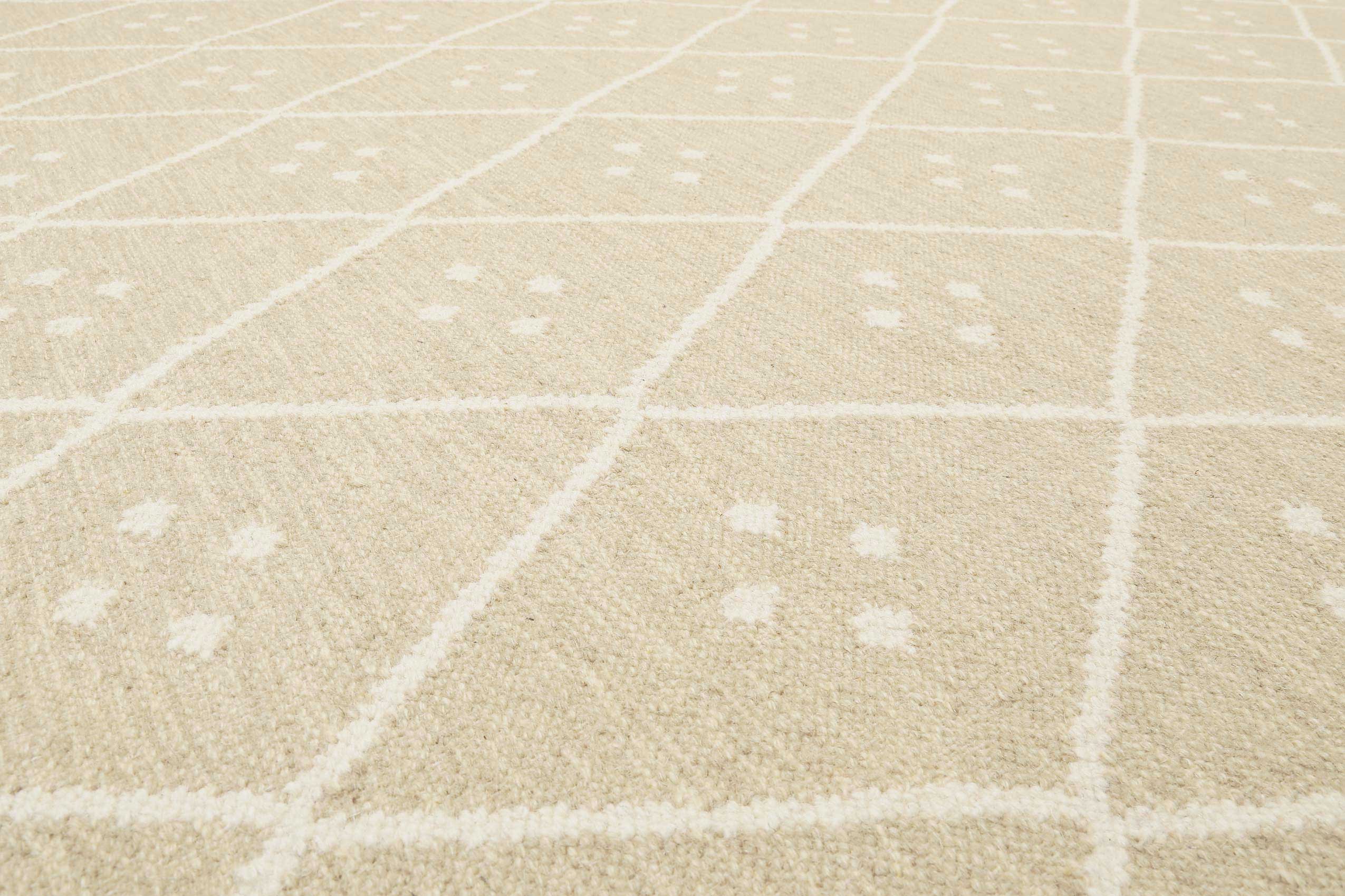 Kelim Teppich Beige Creme meliert aus Wolle "Vermont" Green Looop - Image 5