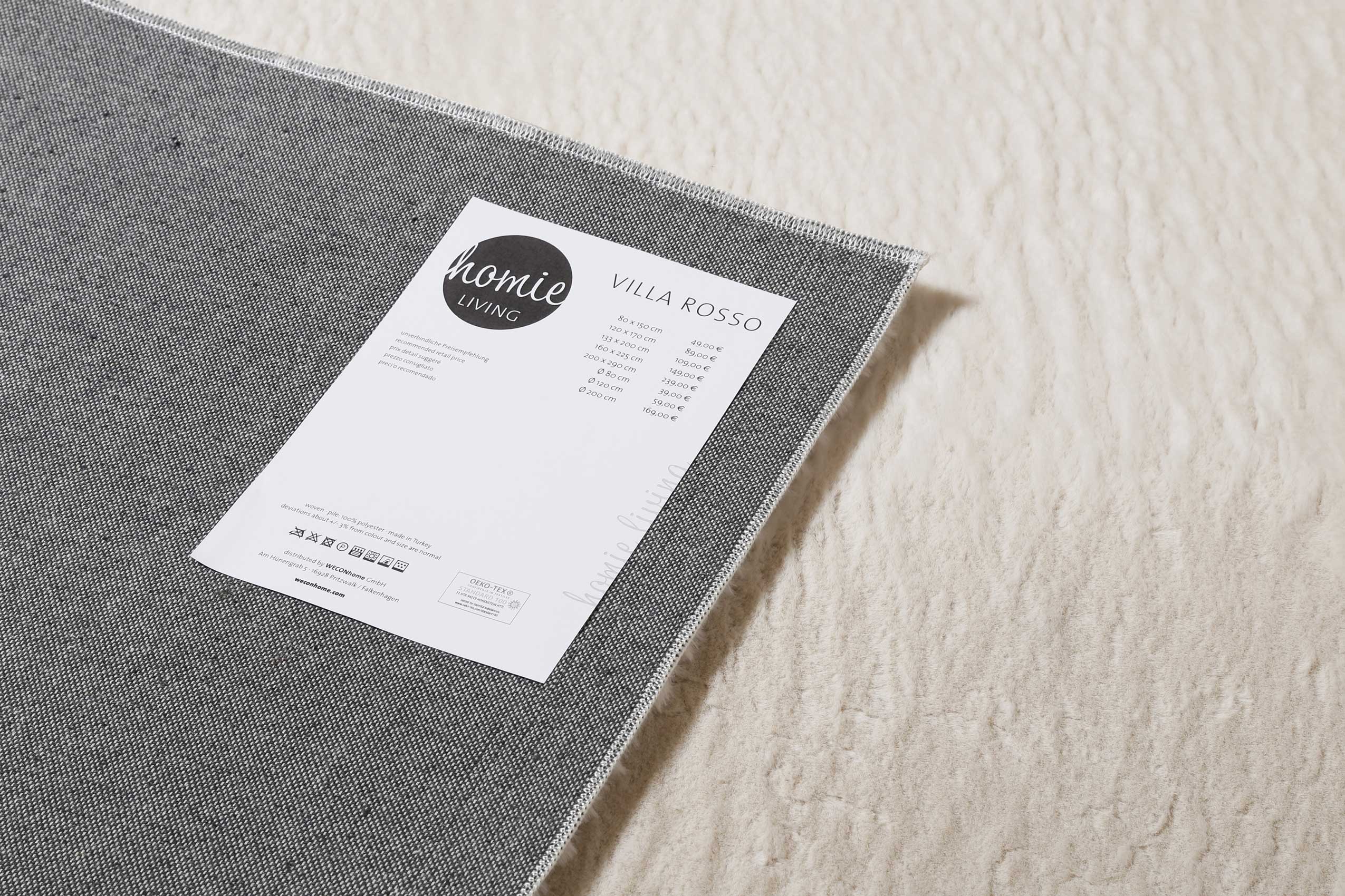 Kunstfell Teppich Creme Beige soft & weich "Villa Rosso" Homie Living - Image 4