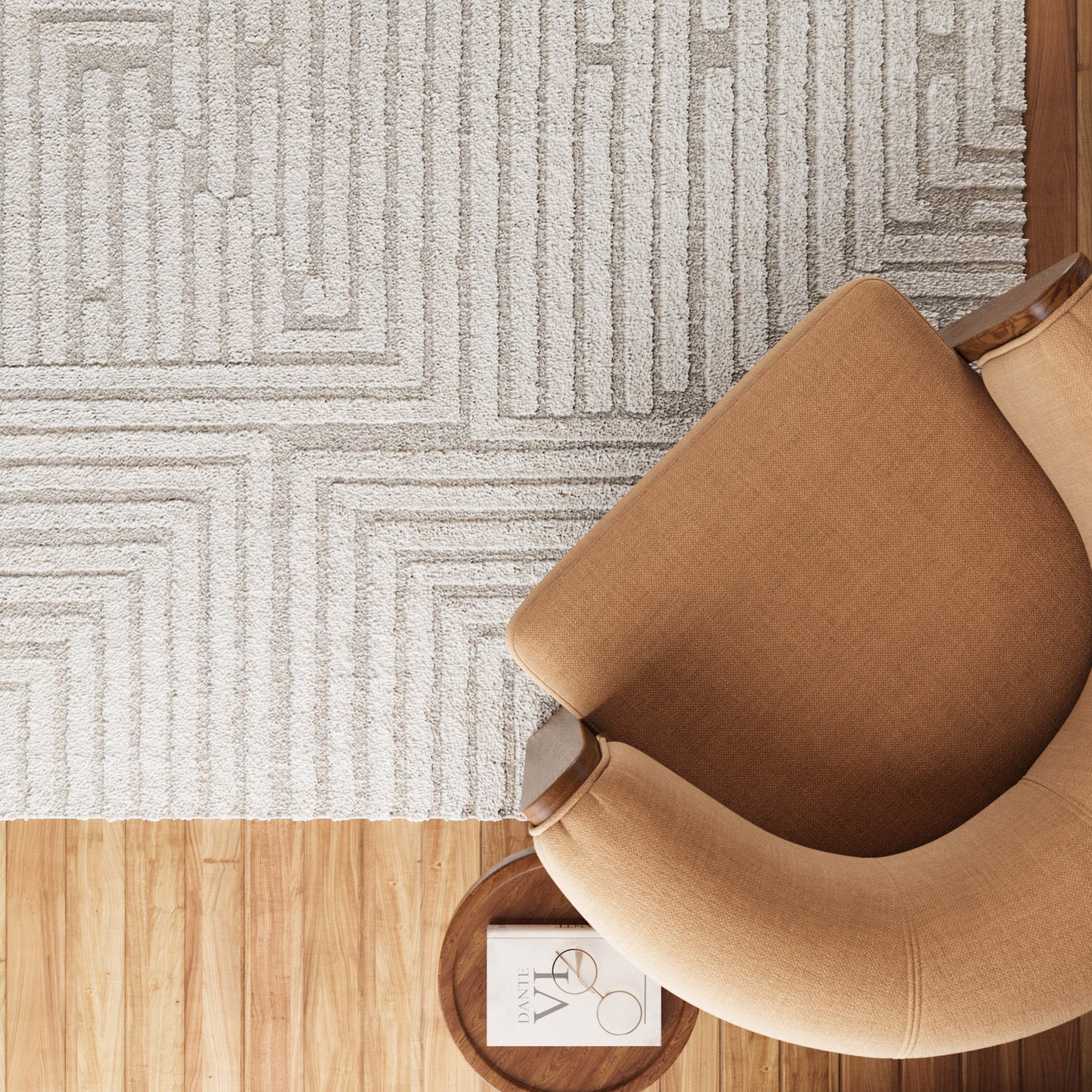 Kurzflor Teppich Creme Beige "Hillmar" WECONhome - Image 11