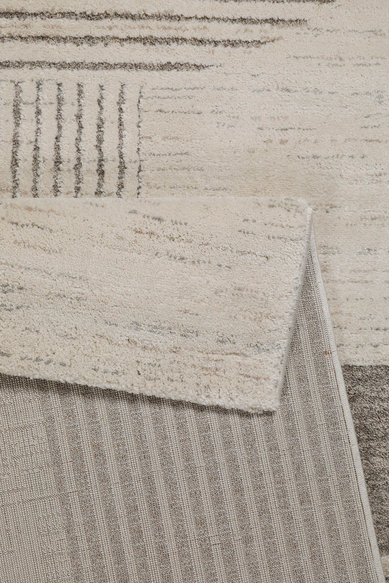 Kurzflor Teppich Creme Beige "Mats" WECONhome - Image 4