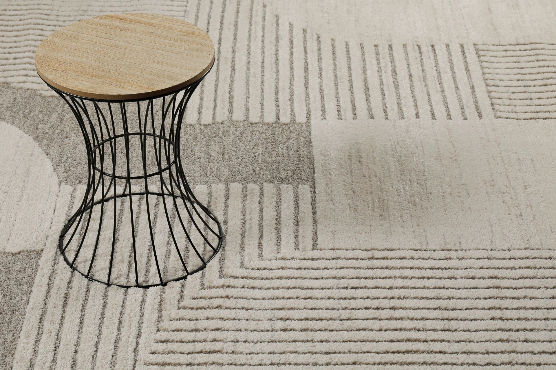 Kurzflor Teppich Creme Beige "Mats" WECONhome - Image 8