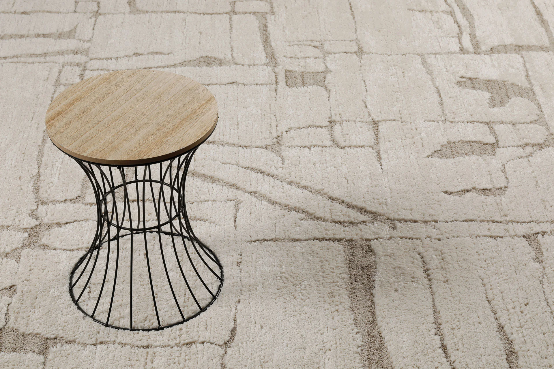 Kurzflor Teppich Creme Beige "Nils" WECONhome - Image 8