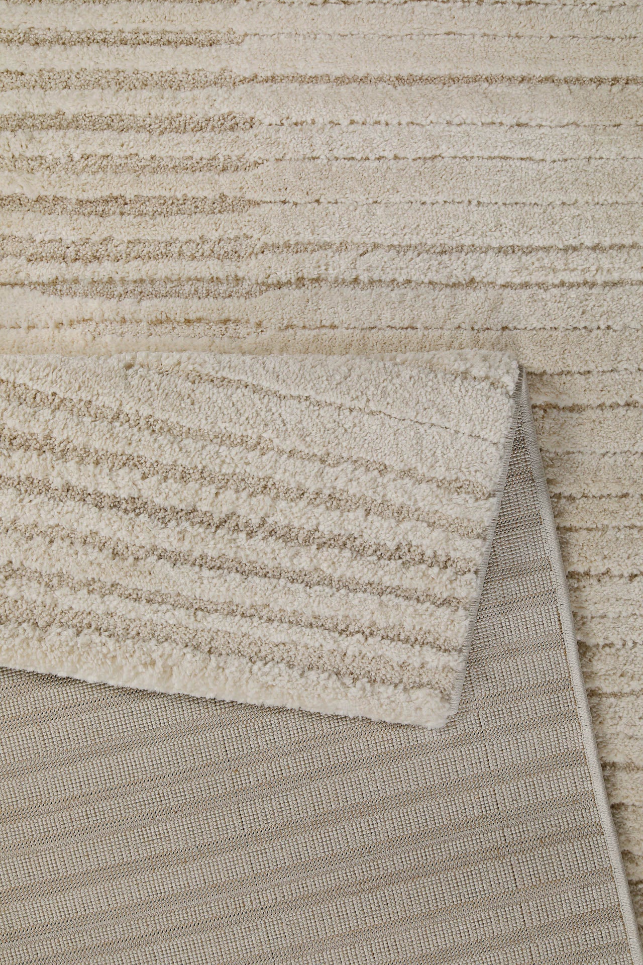 Kurzflor Teppich Creme Beige "Sven" WECONhome - Image 4