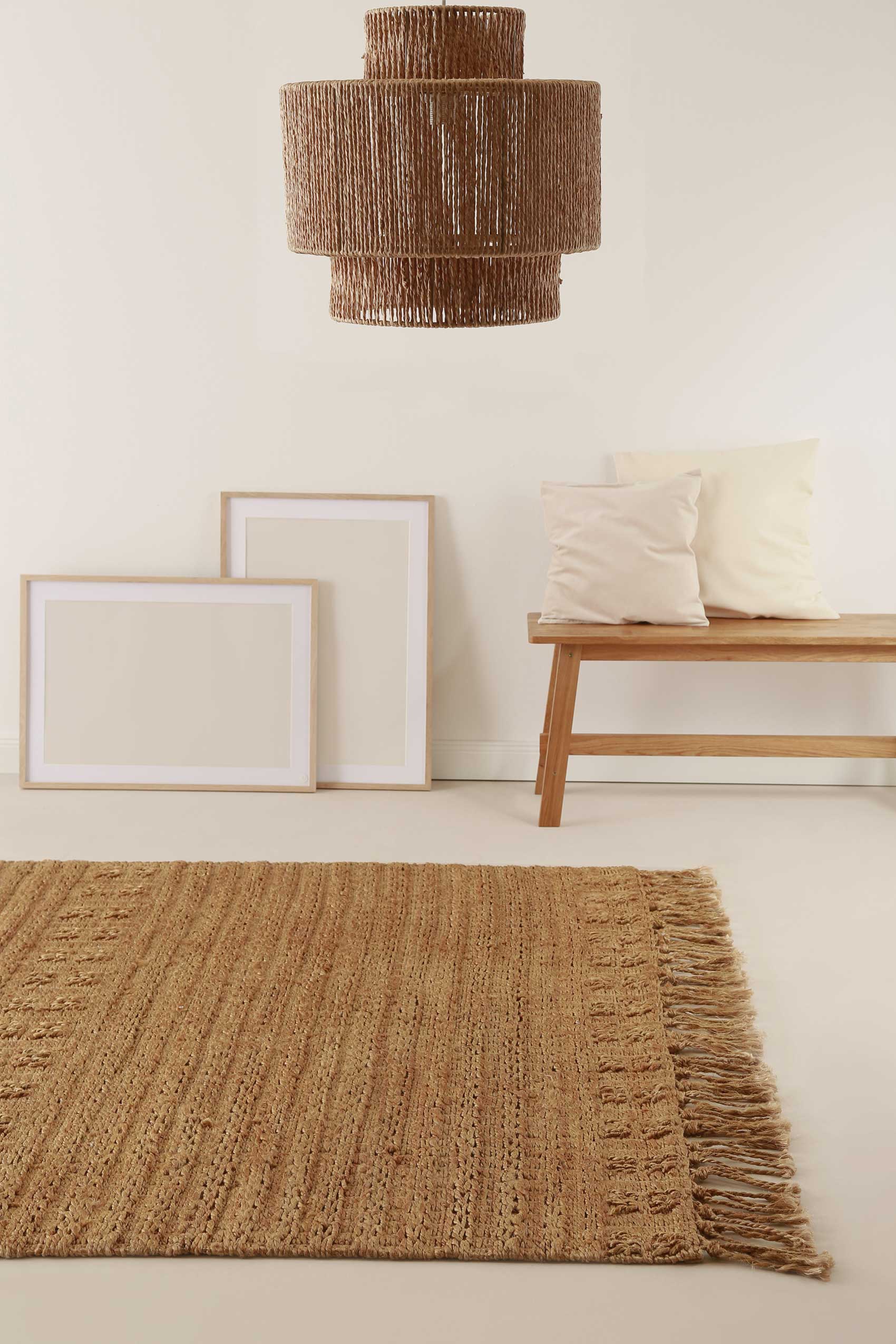 Nachhaltiger Teppich Naturfarben aus Jute "Marseille" Green Looop - Image 8