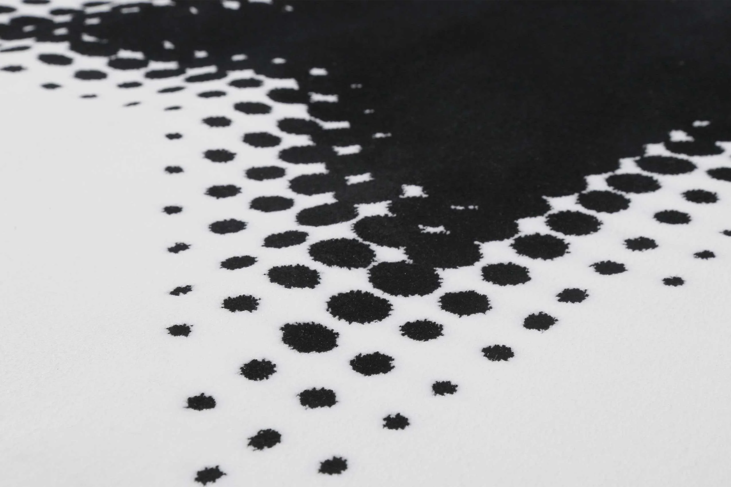 Runder Webteppich schwarz weiß B-Ware "Walk of Fame" WECONhome - Image 4