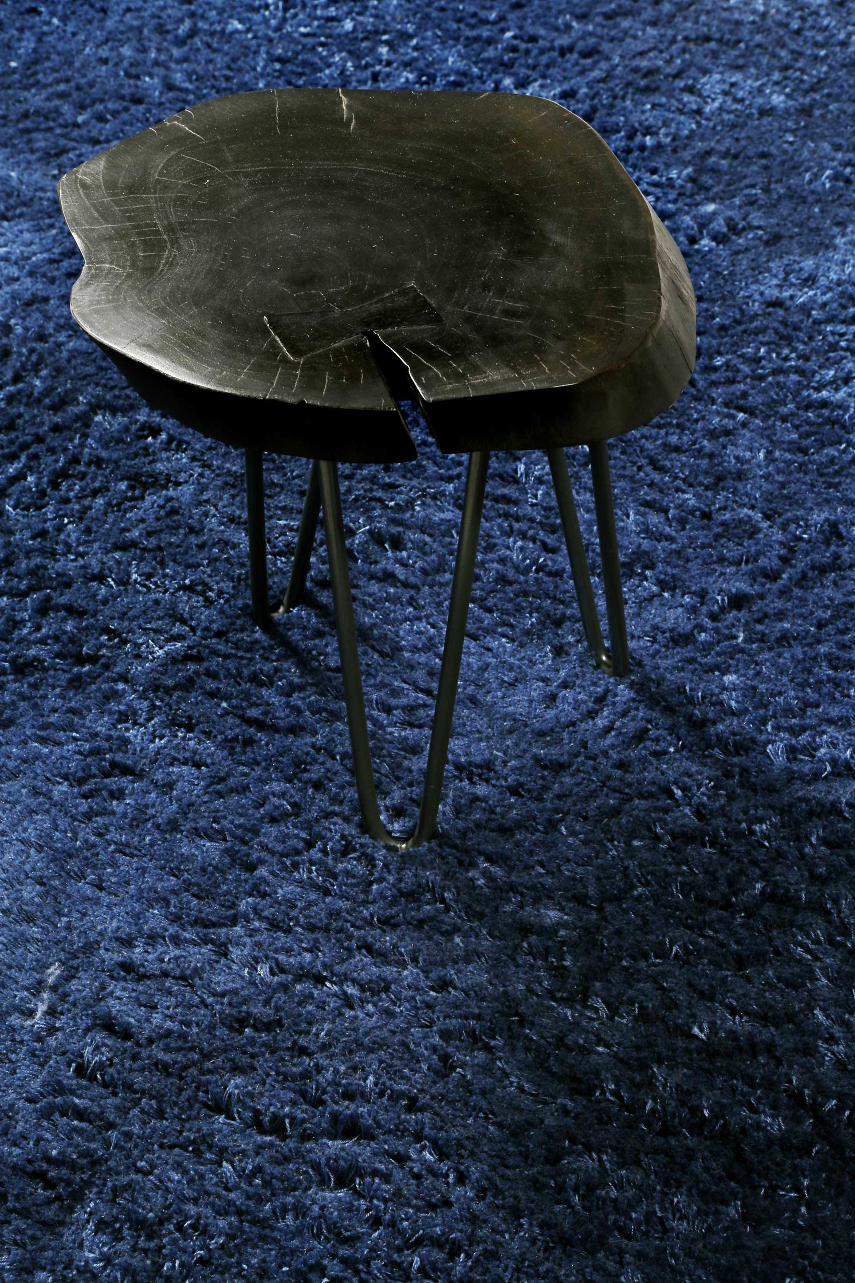 Teppich Blau Hochflor B-Ware "Lulu" Homie Living - Image 4