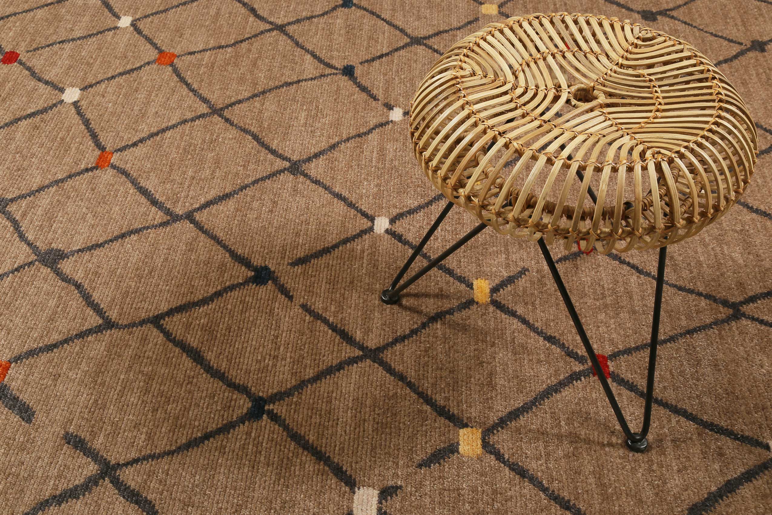 Teppich Braun Kurzflor B-Ware "Marché Bonsecours" WECONhome - Image 6