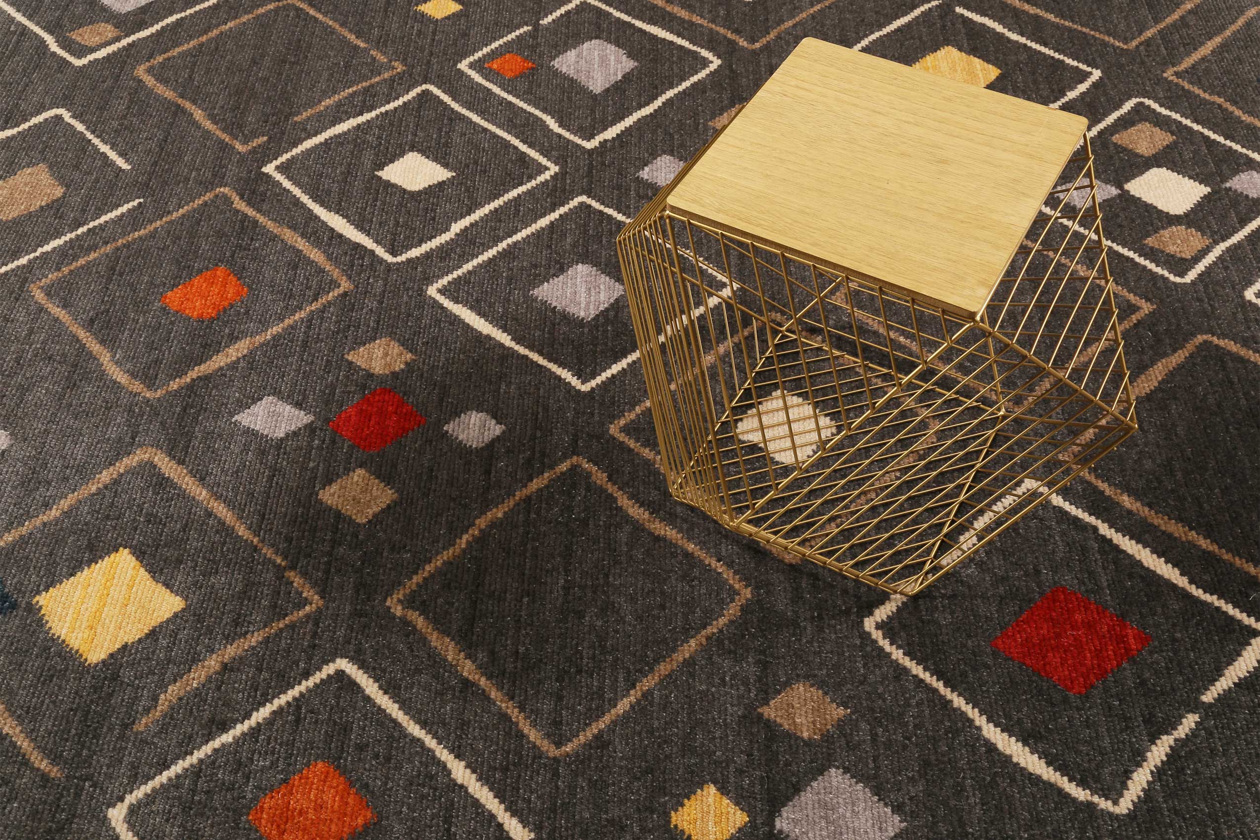 Teppich Dunkelgrau Bunt Kurzflor B-Ware "Mont Royal" WECONhome - Image 6