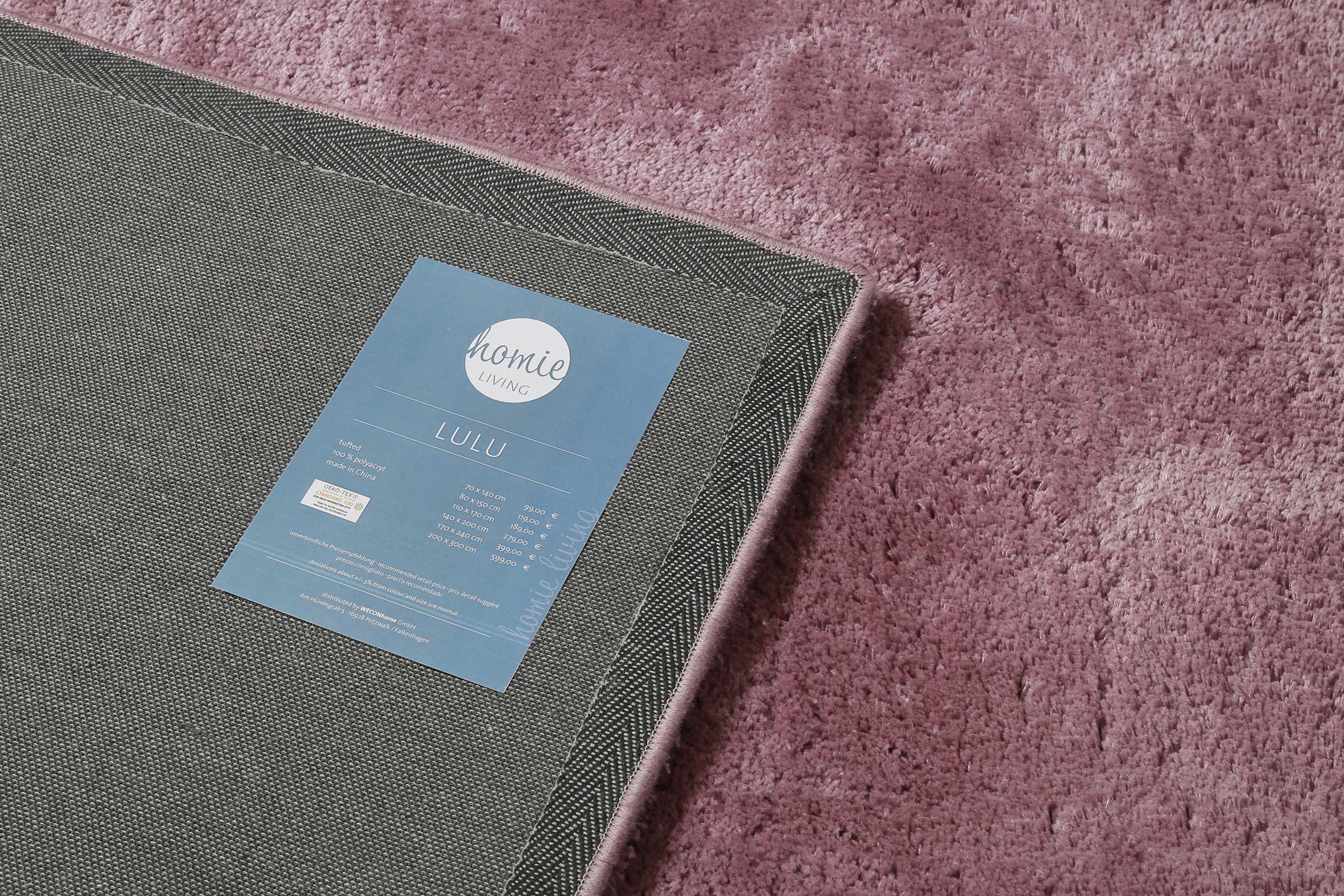 Teppich Flieder Violett Hochflor B-Ware "Lulu" Homie Living - Image 5