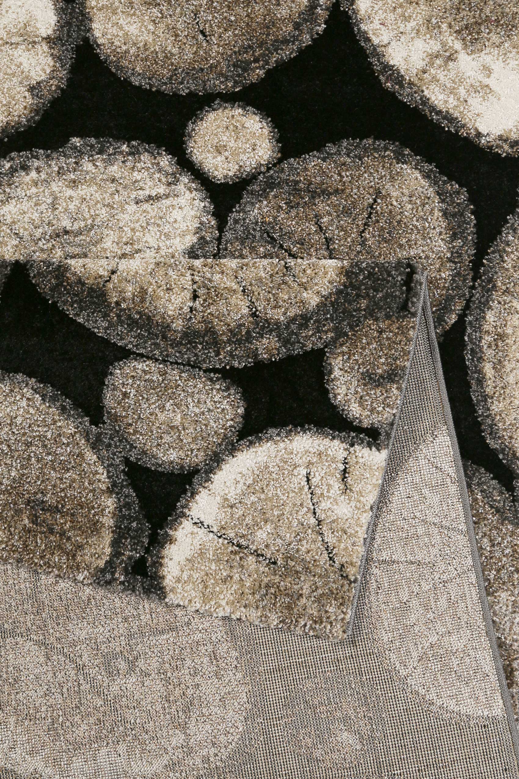 Teppich Holzbraun Schwarz Kurzflor "Logs" WECONhome - Image 3