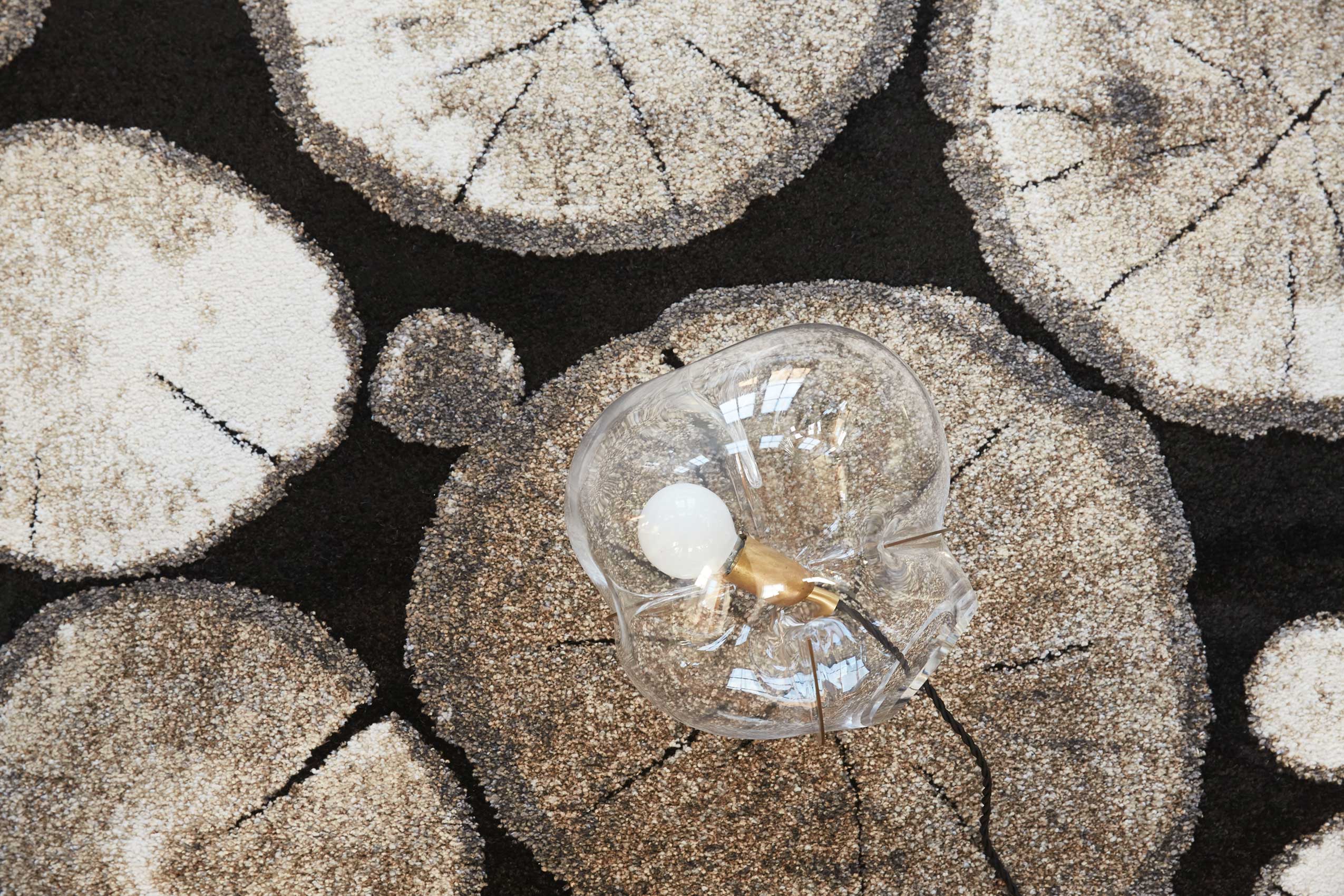 Teppich Holzbraun Schwarz Kurzflor "Logs" WECONhome - Image 6