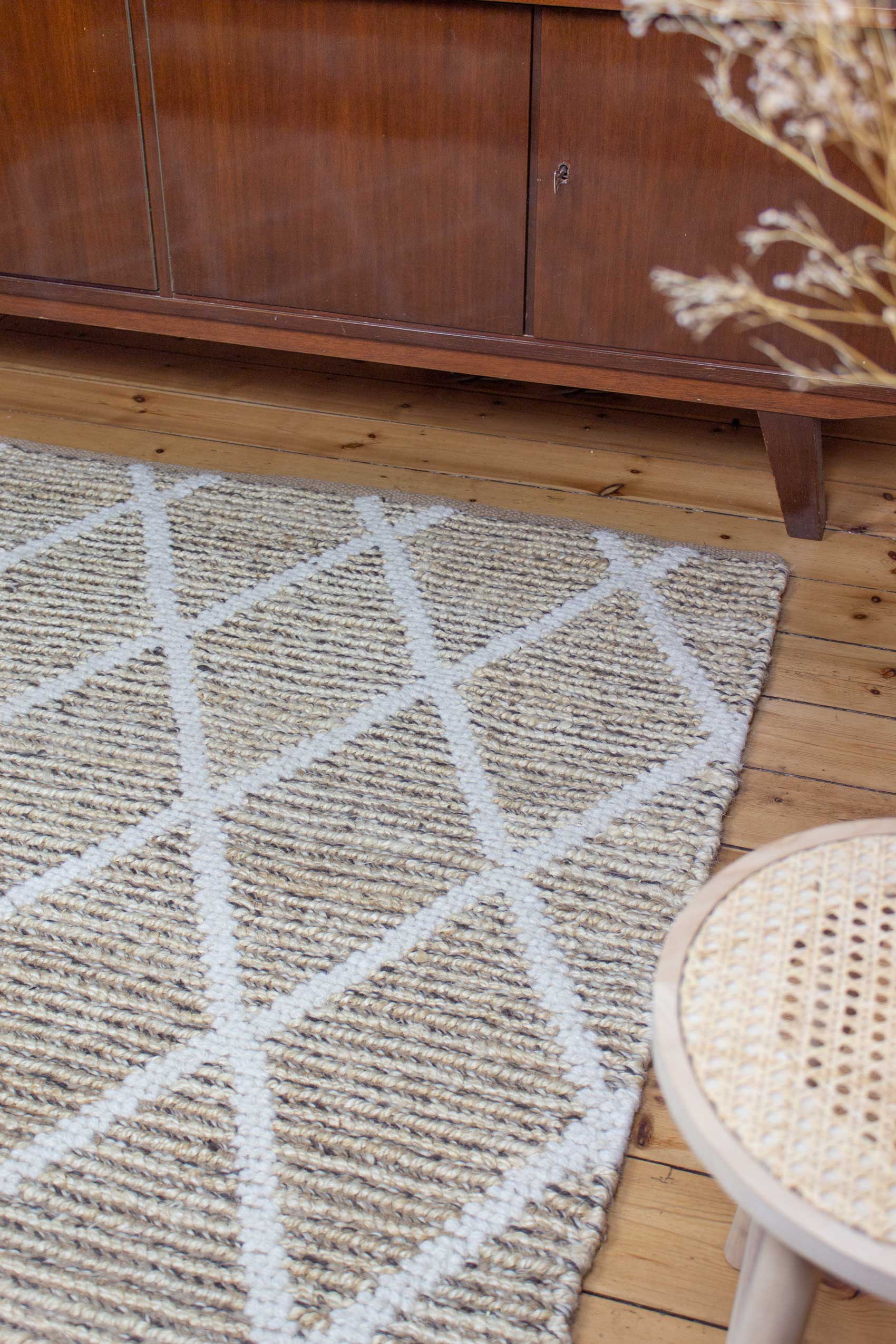 Teppich Naturfarben aus Jute & Wolle "Novella" Green Looop - Image 10