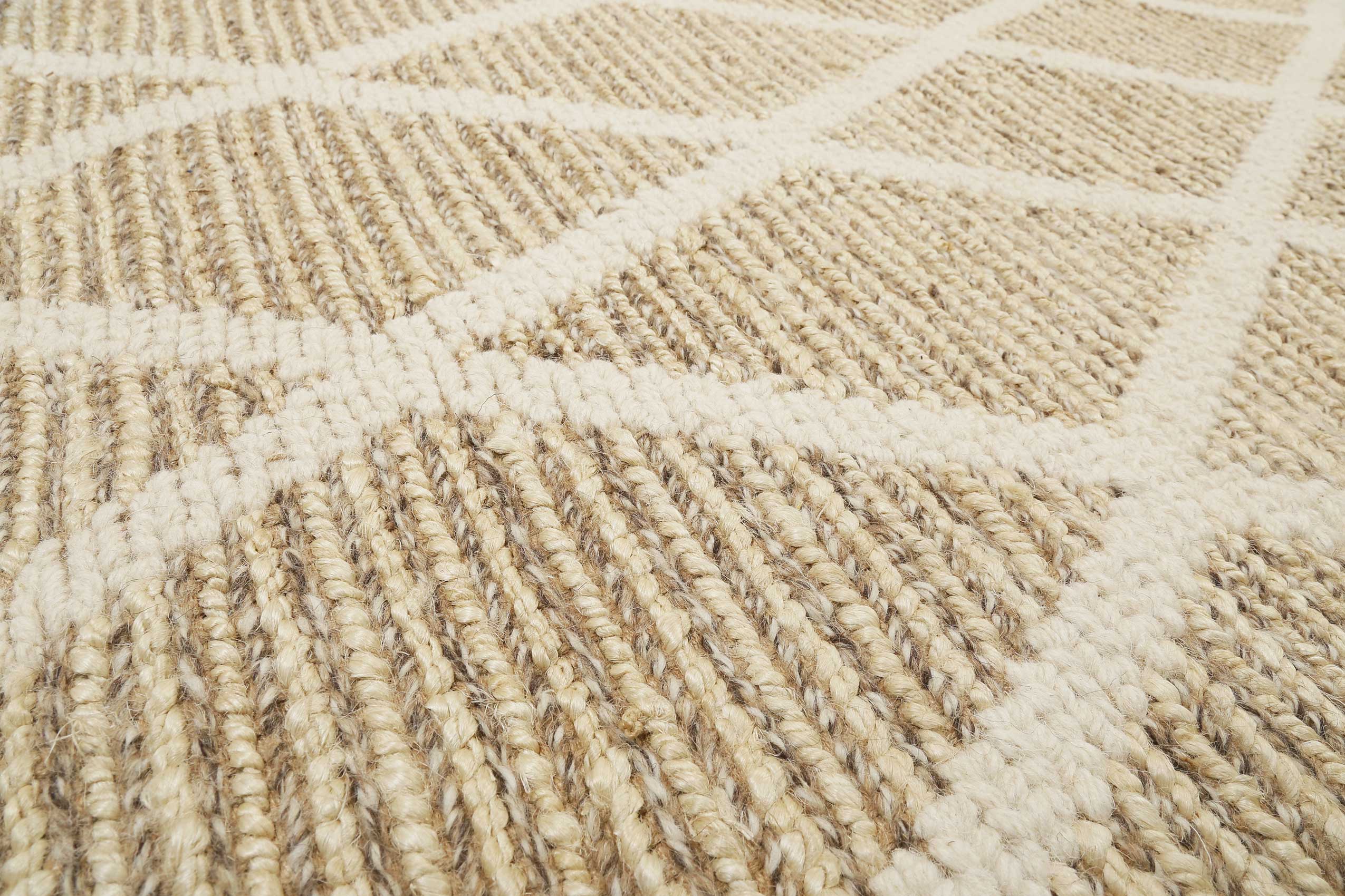 Teppich Naturfarben aus Jute & Wolle "Novella" Green Looop - Image 5