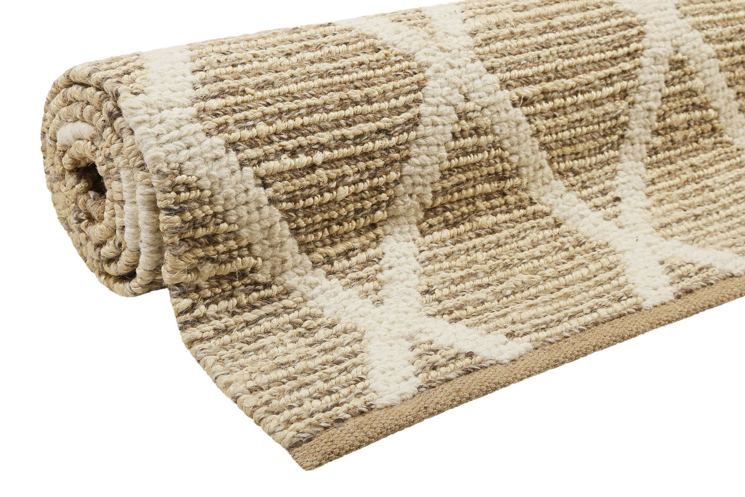 Teppich Naturfarben aus Jute & Wolle "Novella" Green Looop - Image 7