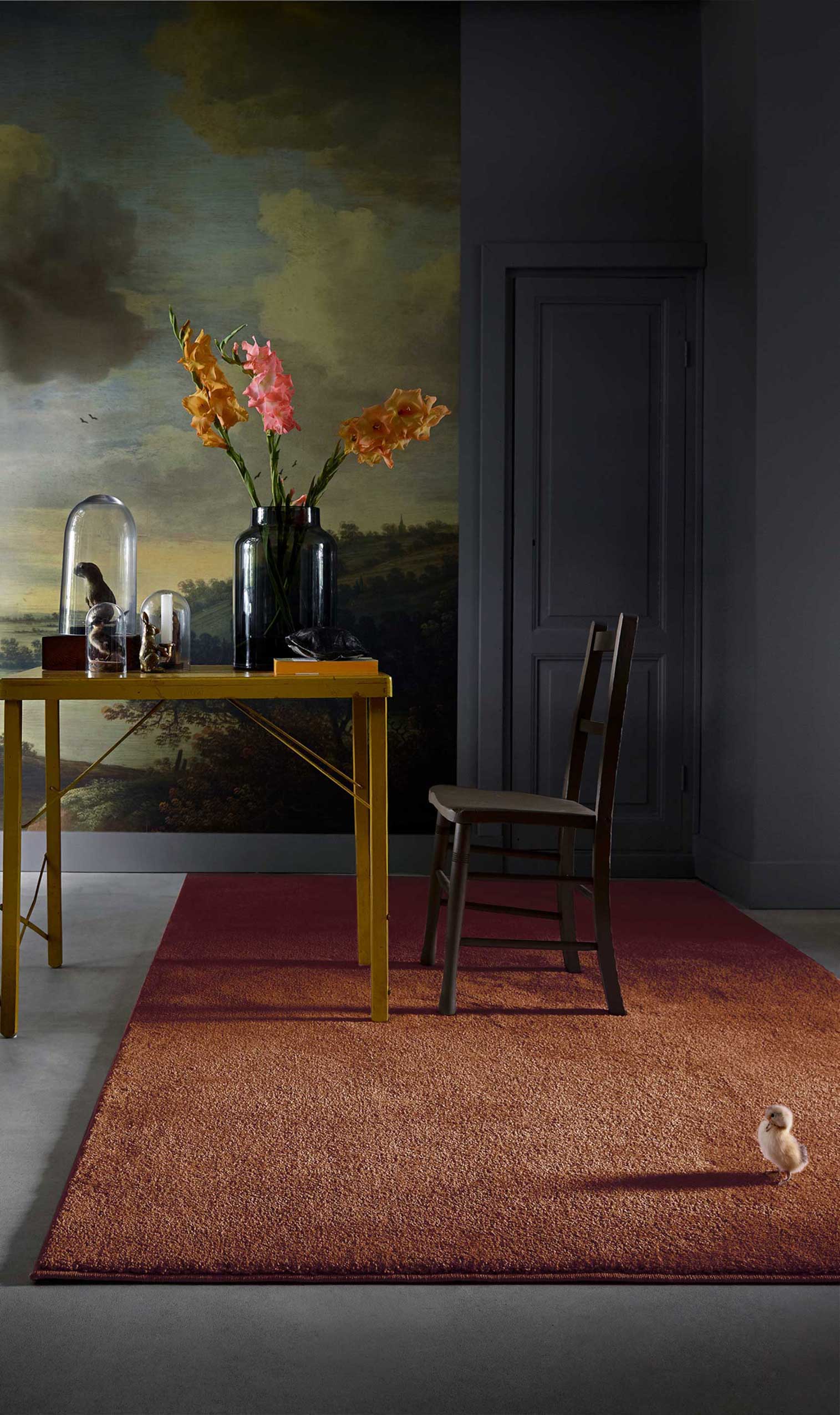 Teppich Rost Braun Kurzflor weich & soft "Venice" Homie Living - Image 5