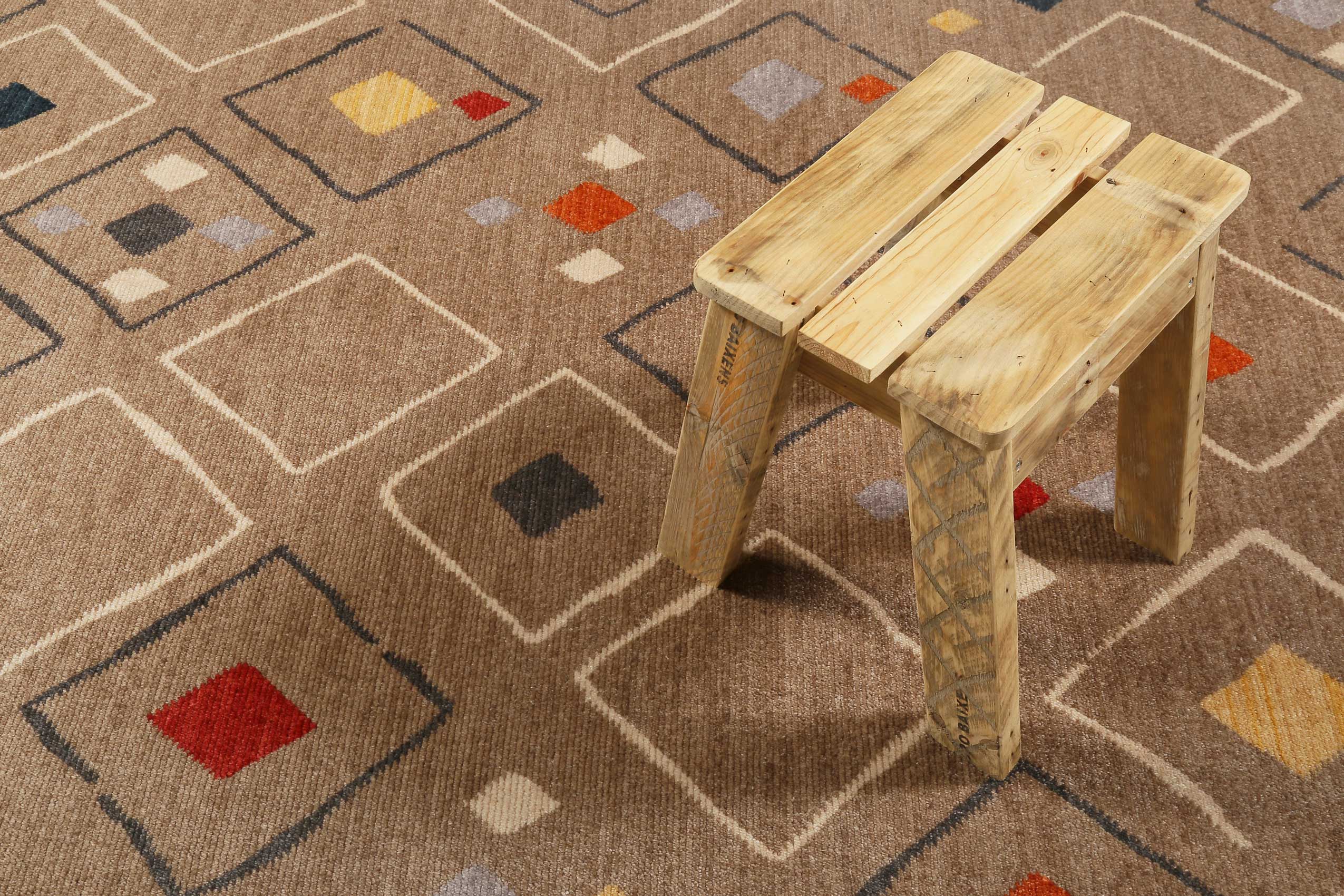 Teppich Sand Braun Bunt Kurzflor B-Ware "Mont Royal" WECONhome - Image 6